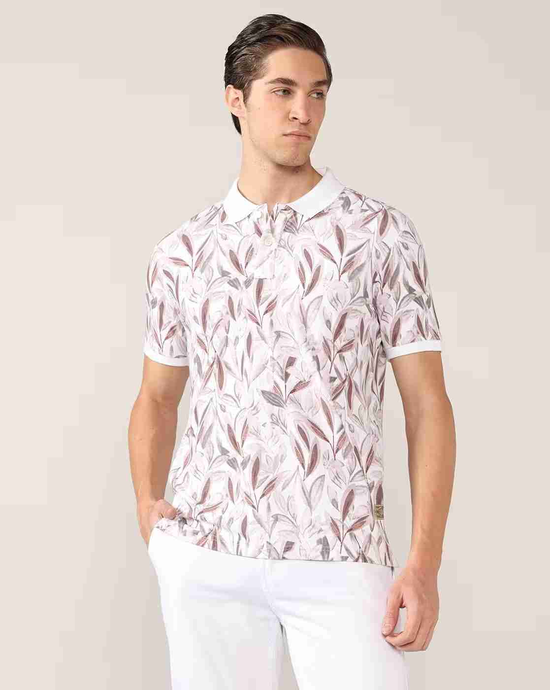 Lee Cooper | Men All-Over Print Regular Fit Polo T-Shirt|3