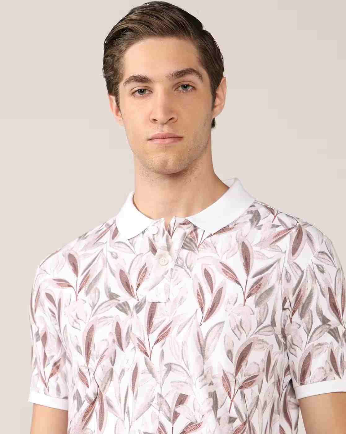 Lee Cooper | Men All-Over Print Regular Fit Polo T-Shirt|5