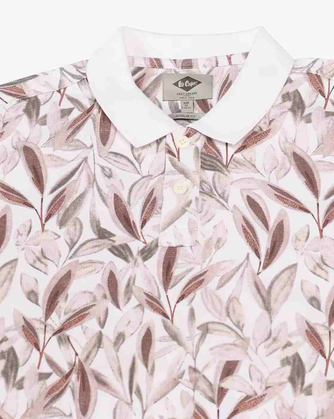 Lee Cooper | Men All-Over Print Regular Fit Polo T-Shirt|6