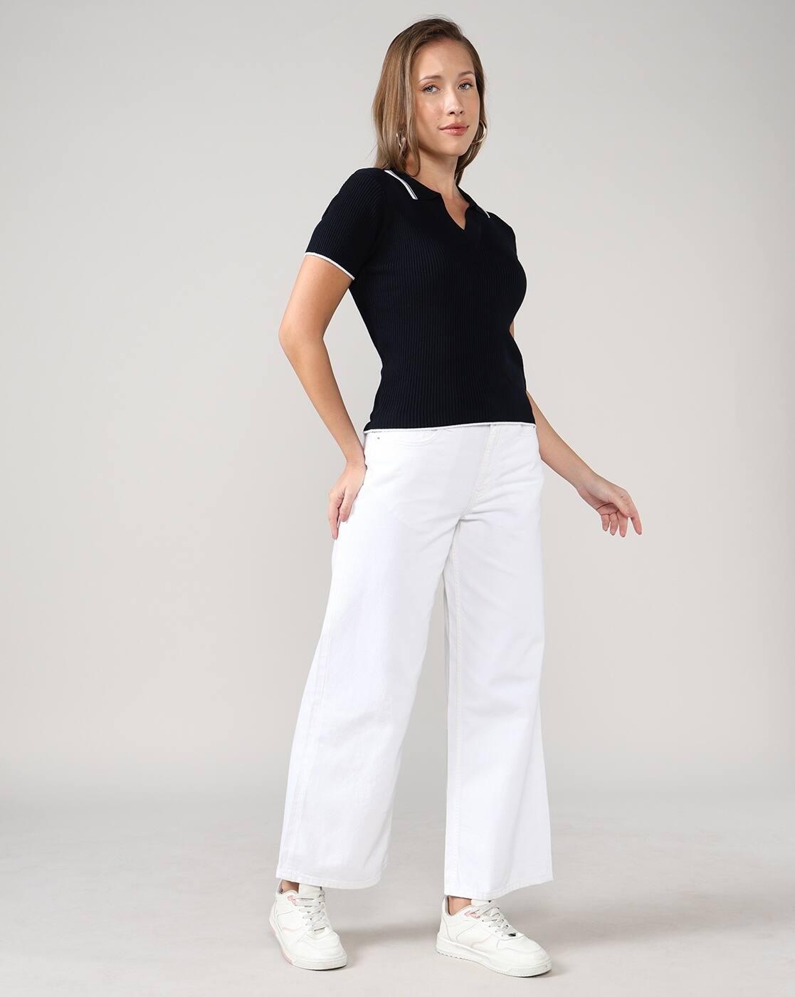 Lee Cooper | Women High-Rise Cotton Straight Jeans|4