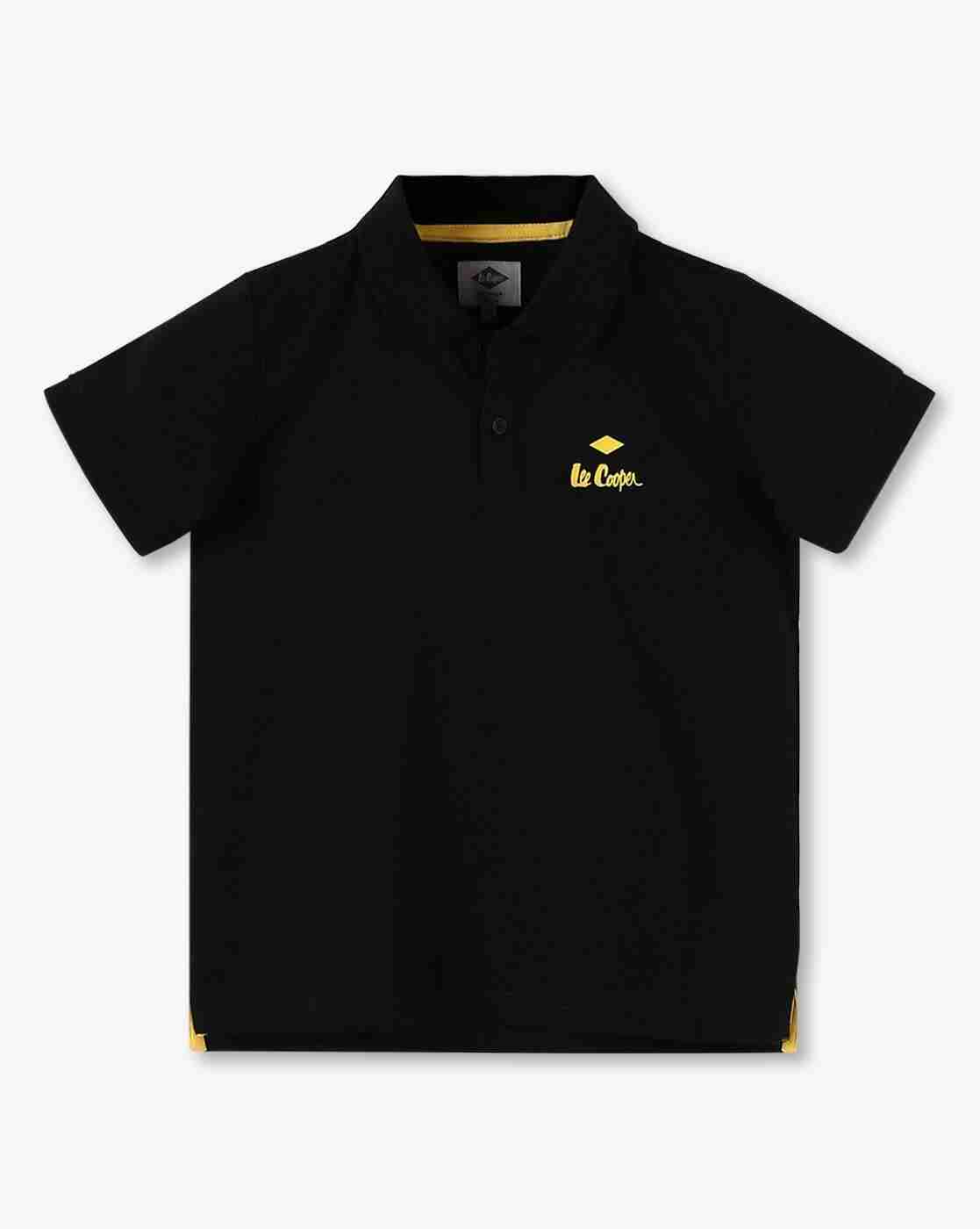 Boys Logo Embroidery Regular Fit Polo T-Shirt