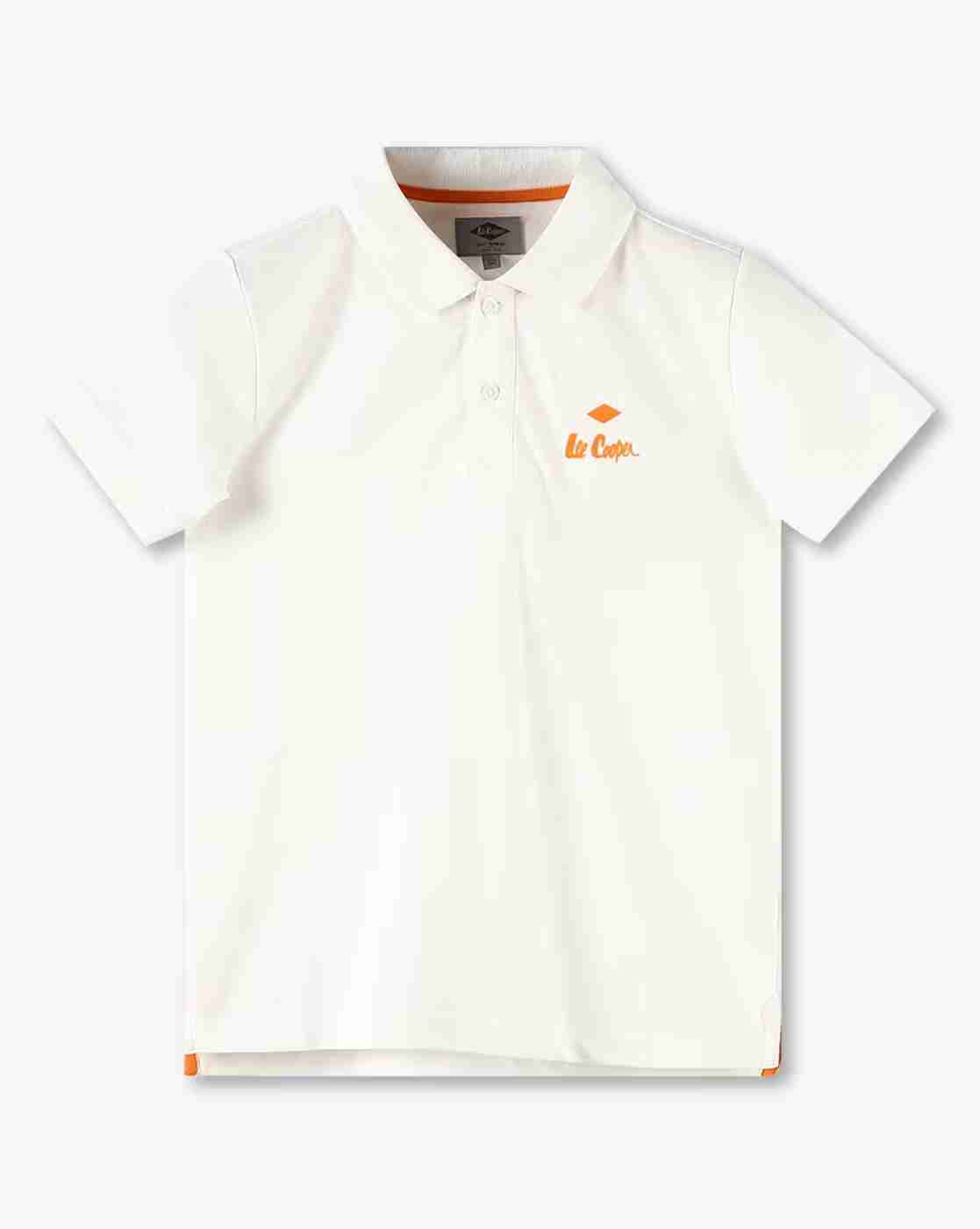 Boys Logo Embroidery Regular Fit Polo T-Shirt