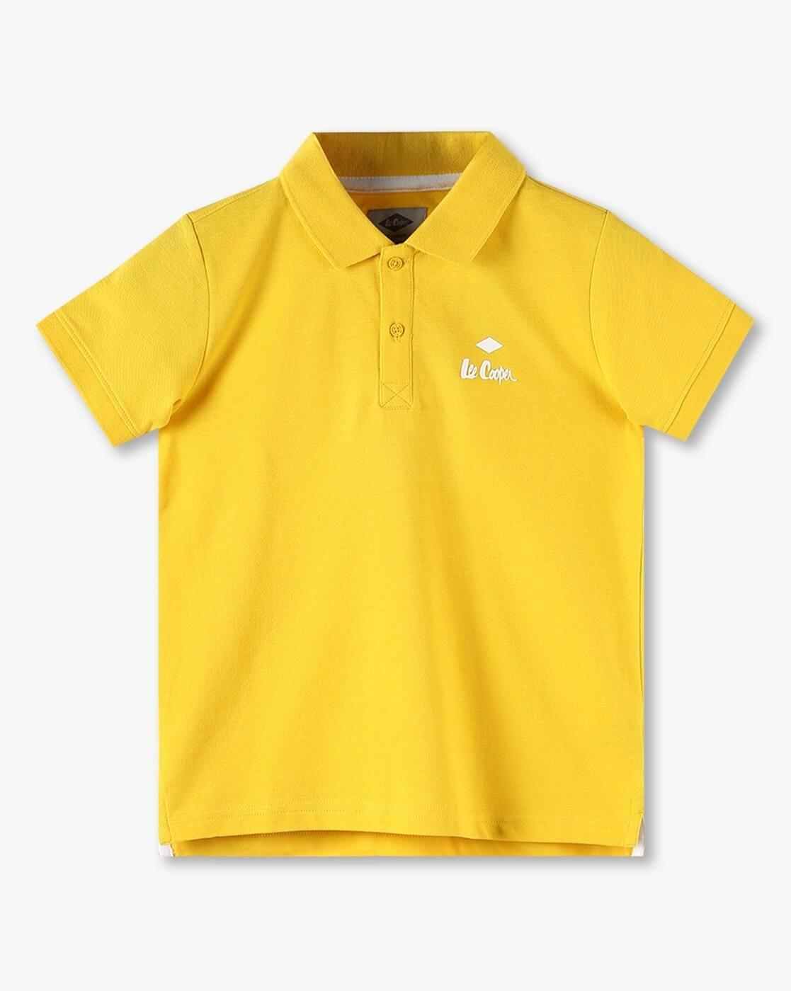 Boys Logo Embroidery Regular Fit Polo T-Shirt