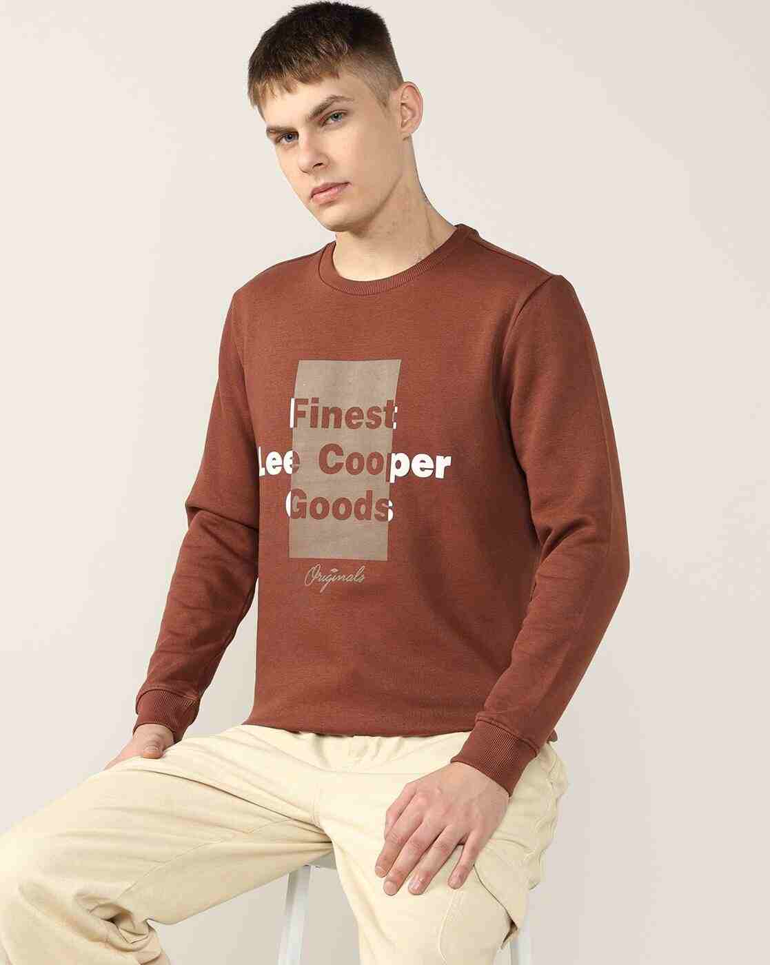 Lee Cooper | Men Typographic Print Regular Fit Sweatshirt|0