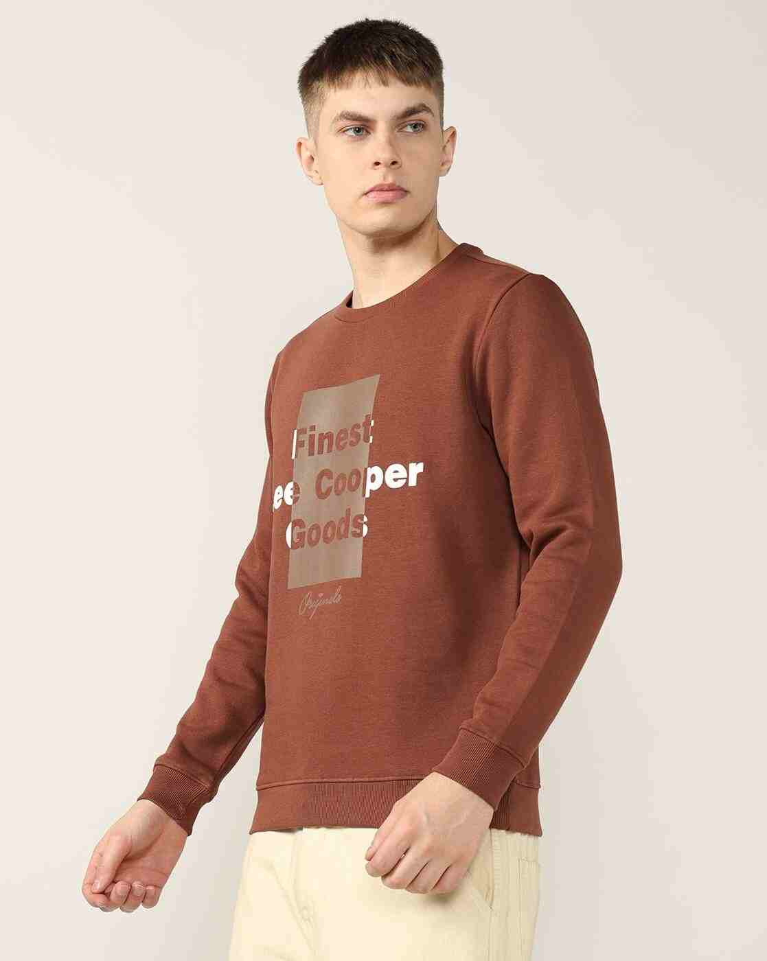 Lee Cooper | Men Typographic Print Regular Fit Sweatshirt|1