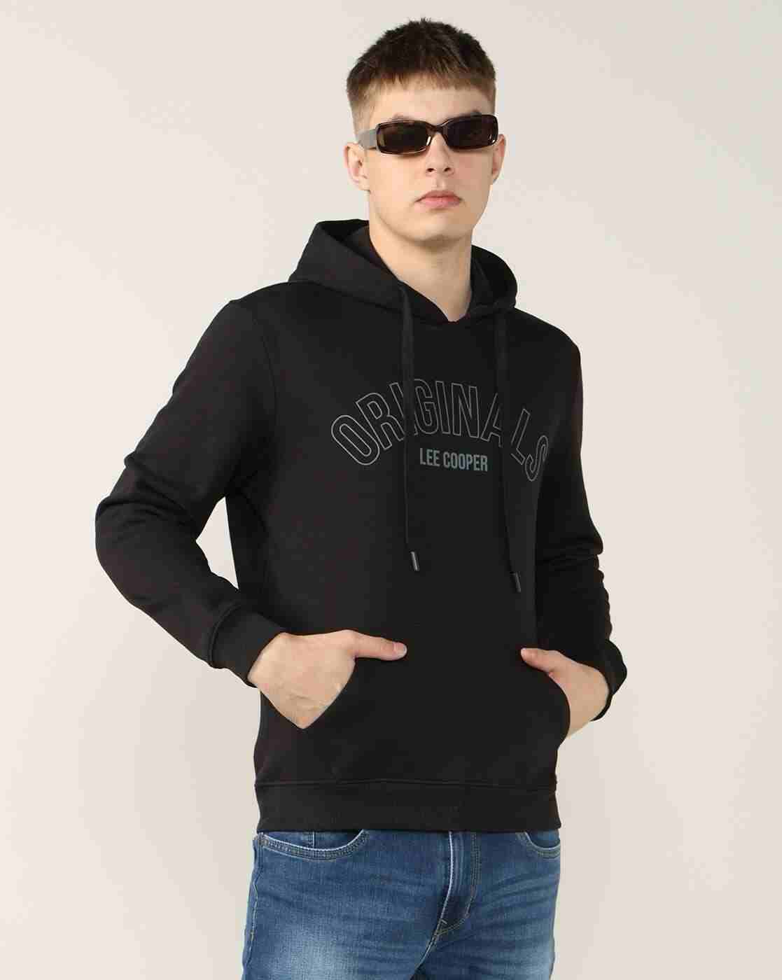 Lee Cooper | Men Typographic Print Regular Fit Hoodie|0