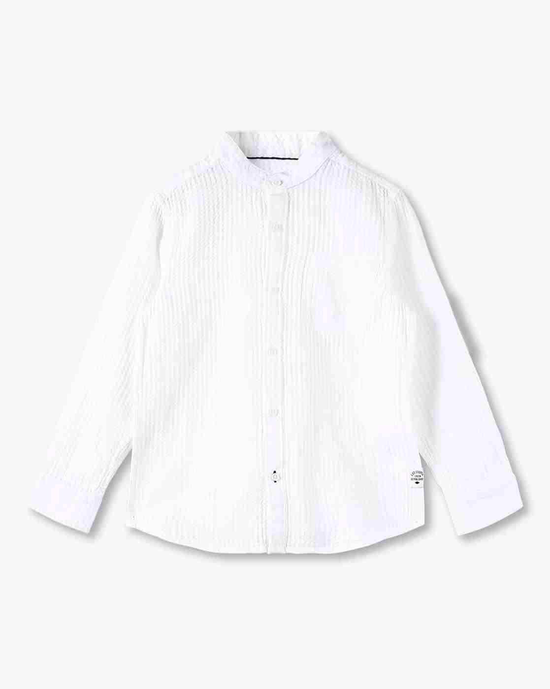 Lee Cooper | Boys Waffle-Knit Slim Fit Cotton Shirt|0