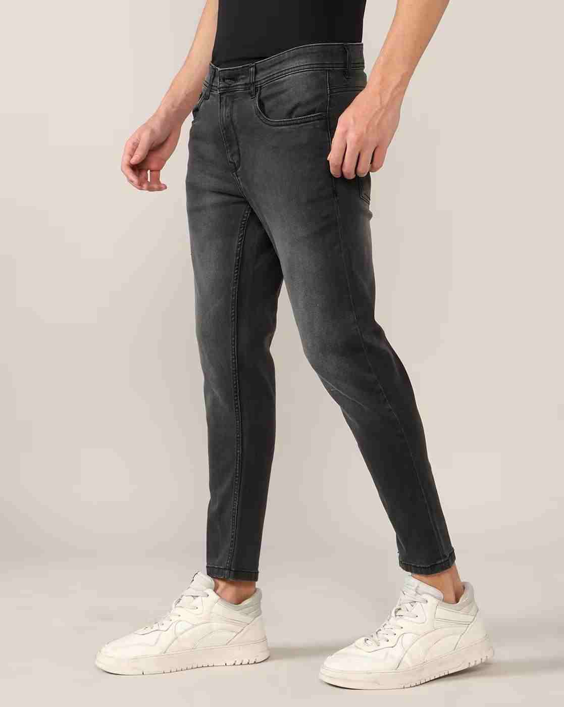 Lee Cooper | Men Artie-Mid Waist Cropped Slim Fit Jeans|2