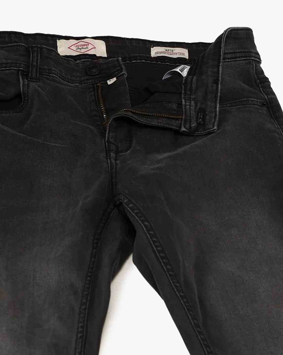 Lee Cooper | Men Artie-Mid Waist Cropped Slim Fit Jeans|5