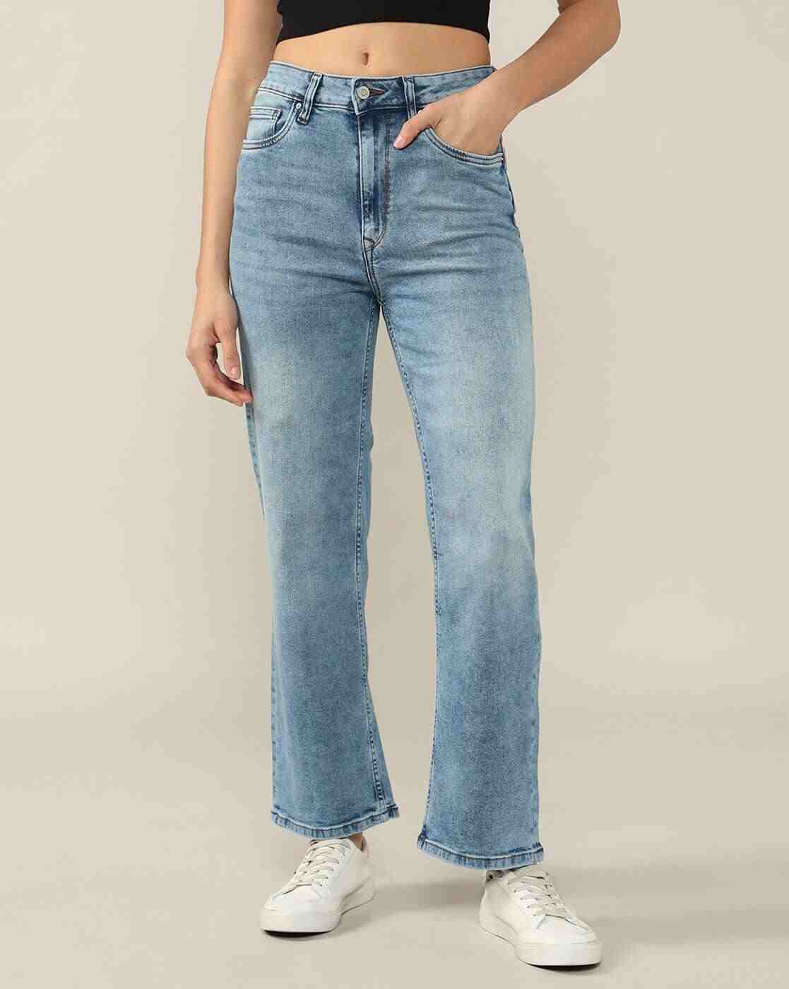 Lee Cooper | Women Mid-Wash Straight Jeans|3