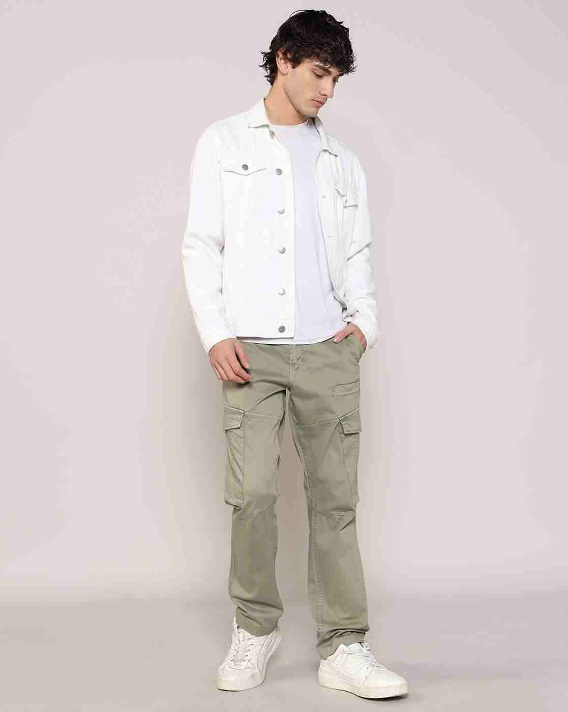 Lee Cooper | Men Mid-Rise Cargo Trousers|0