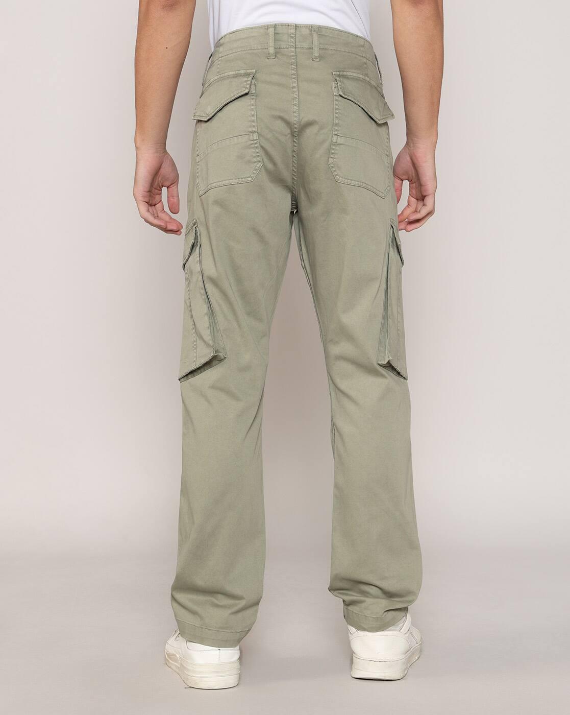 Lee Cooper | Men Mid-Rise Cargo Trousers|2