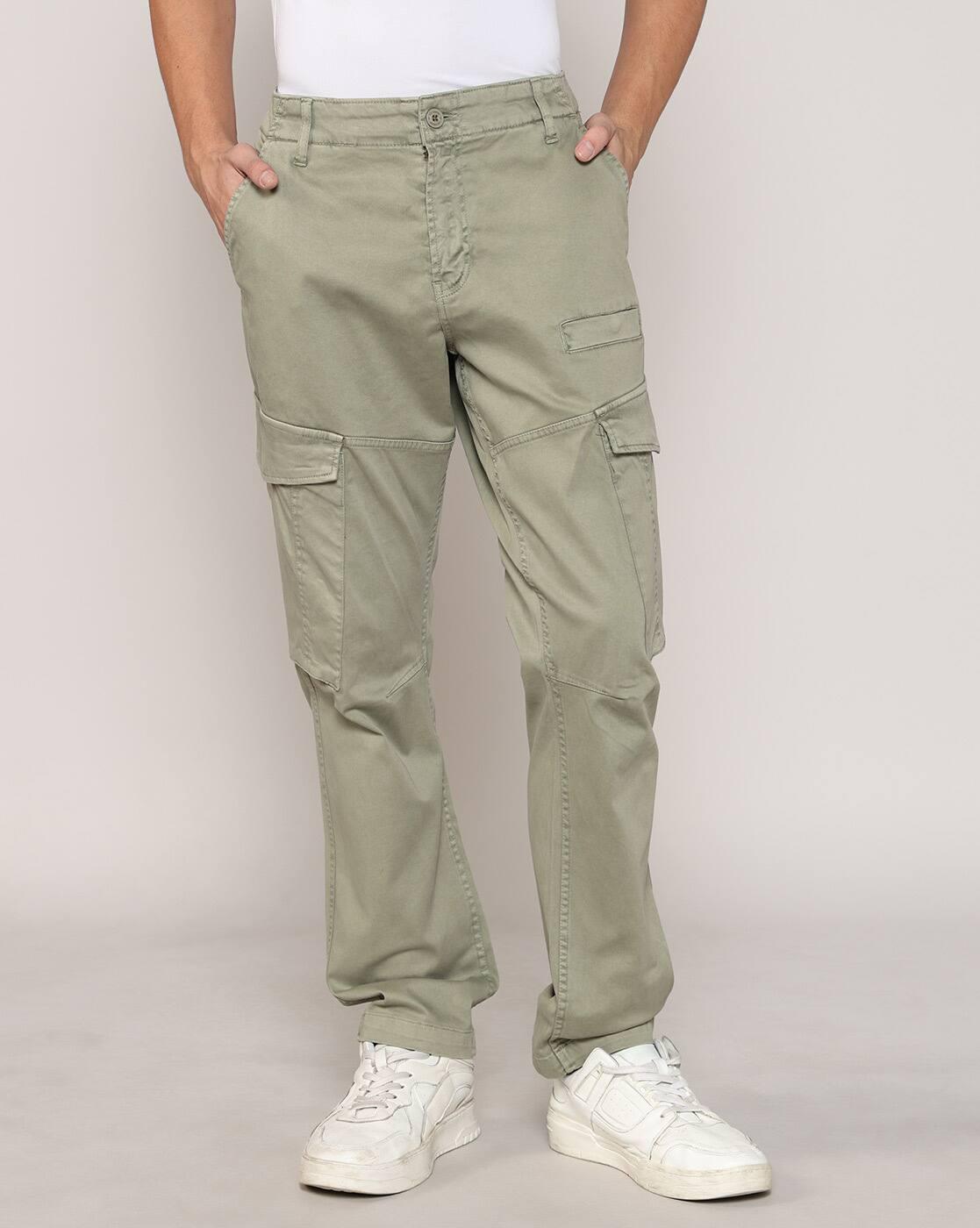 Lee Cooper | Men Mid-Rise Cargo Trousers|3