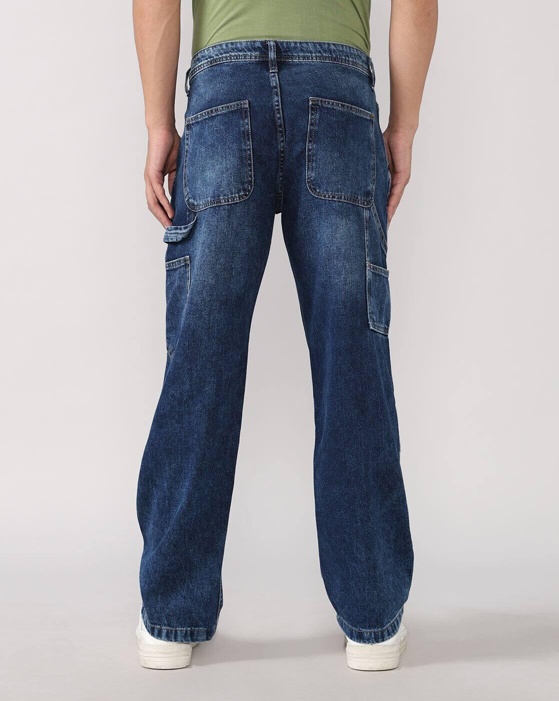 Lee Cooper | Men Mid-Rise Regular Fit Cargos Jeans|2
