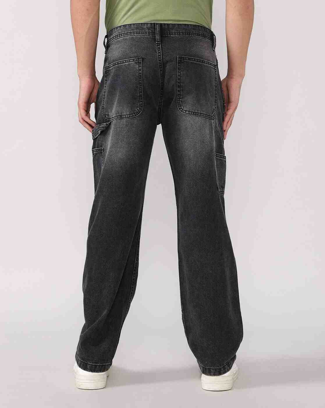 Lee Cooper | Men Mid-Rise Regular Fit Cargos Jeans|1