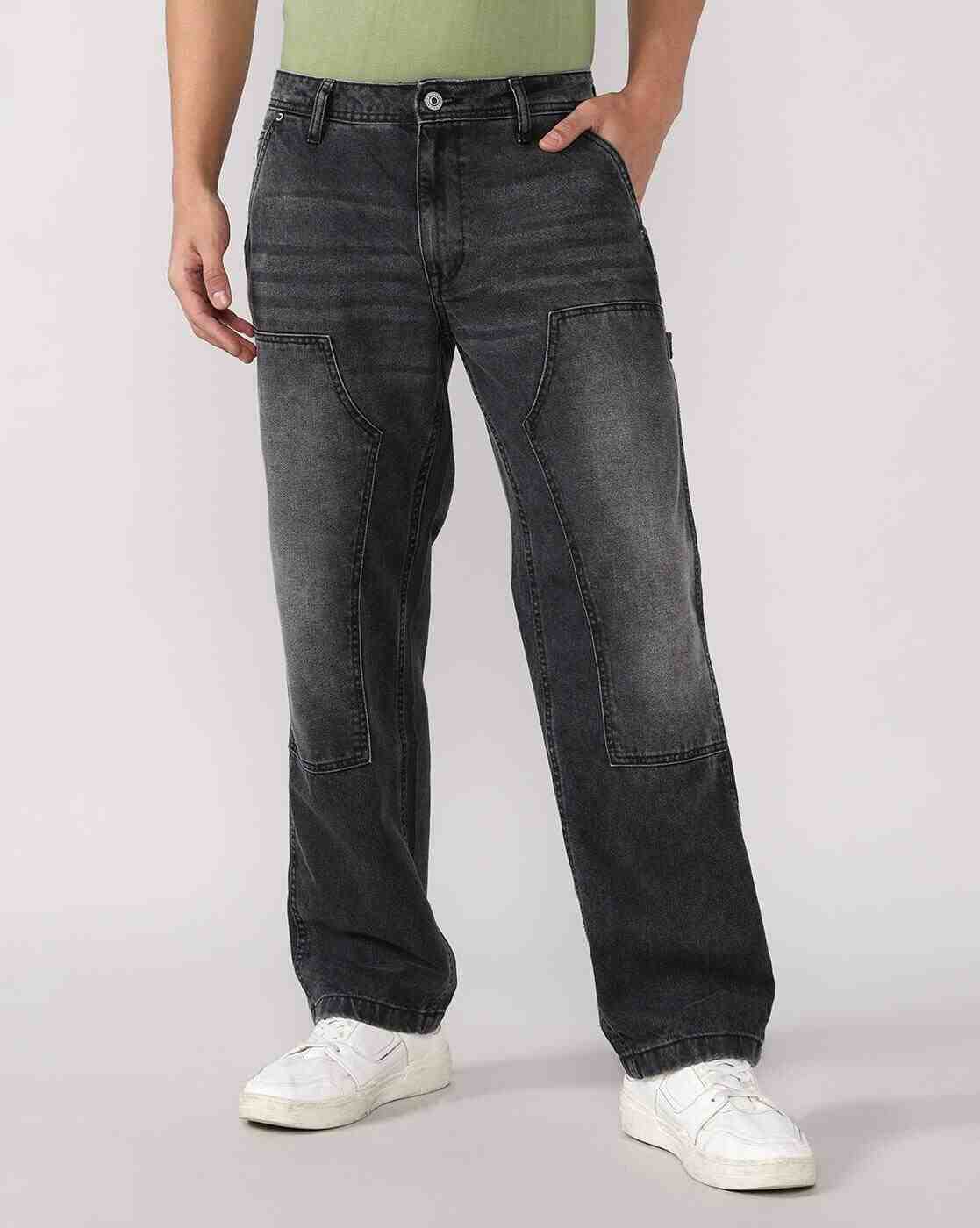 Lee Cooper | Men Mid-Rise Regular Fit Cargos Jeans|2