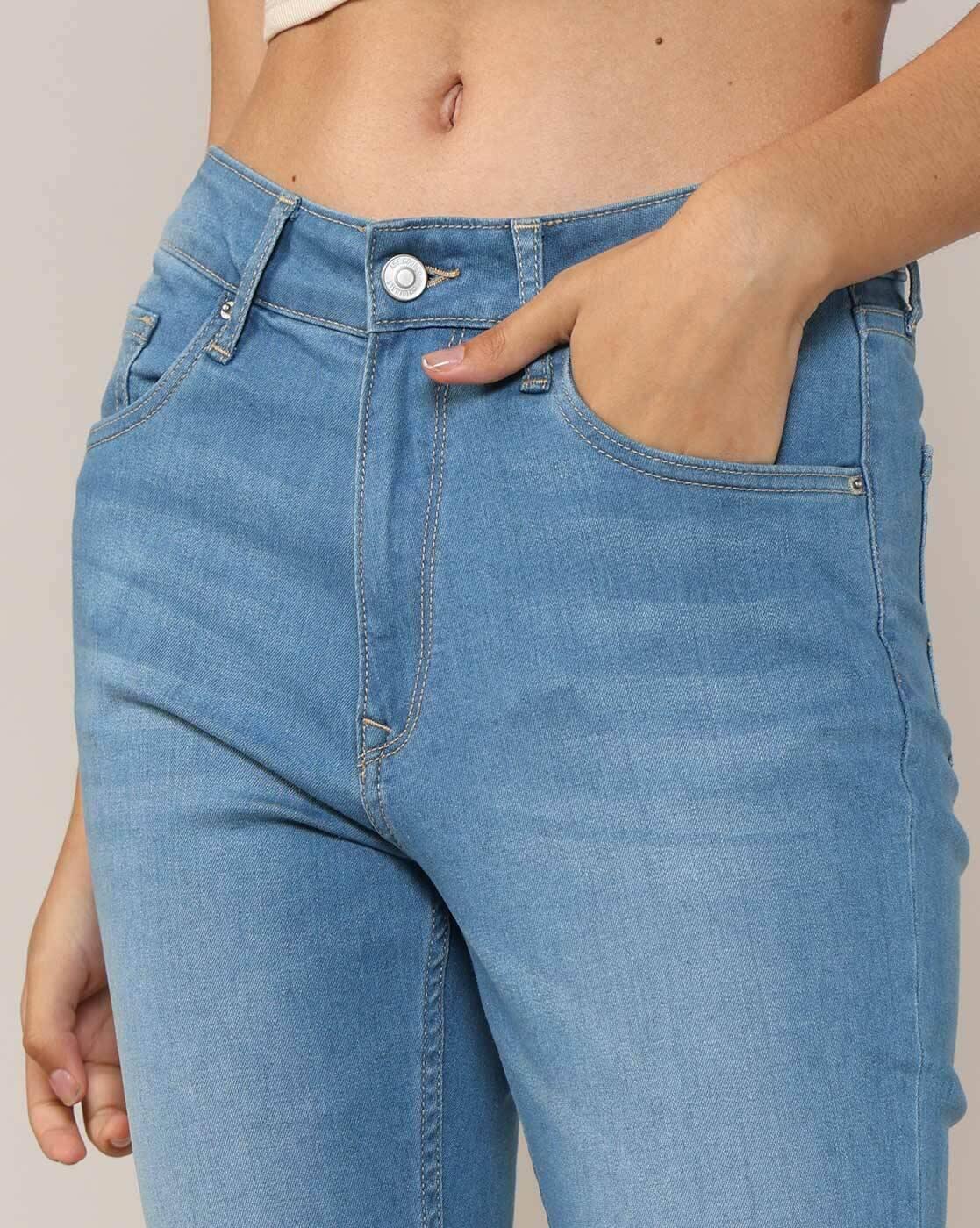 Lee Cooper | Women Mid-Wash Flared Jeans|4