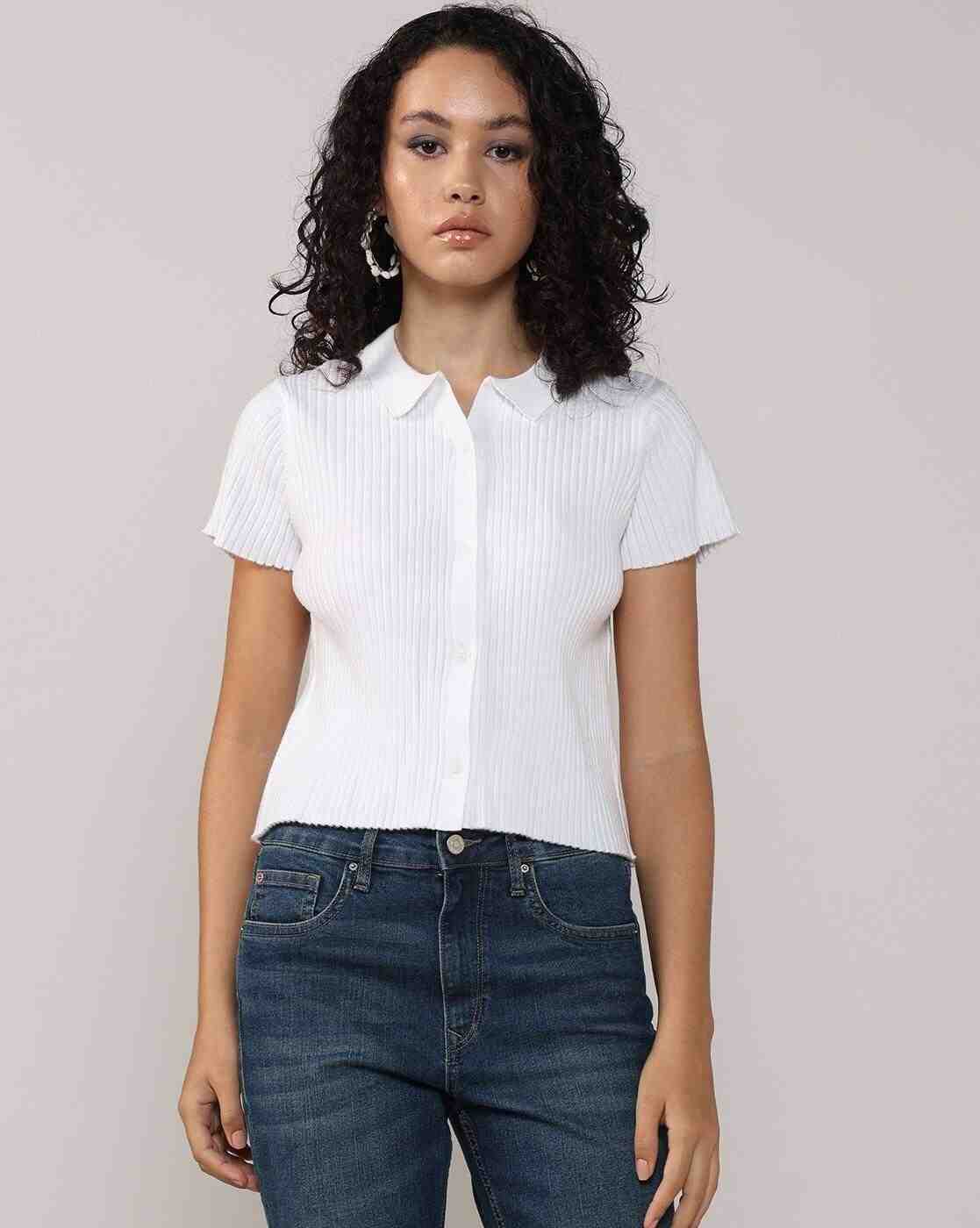 Lee Cooper | Women Ribbed Regular Fit Shirt|0