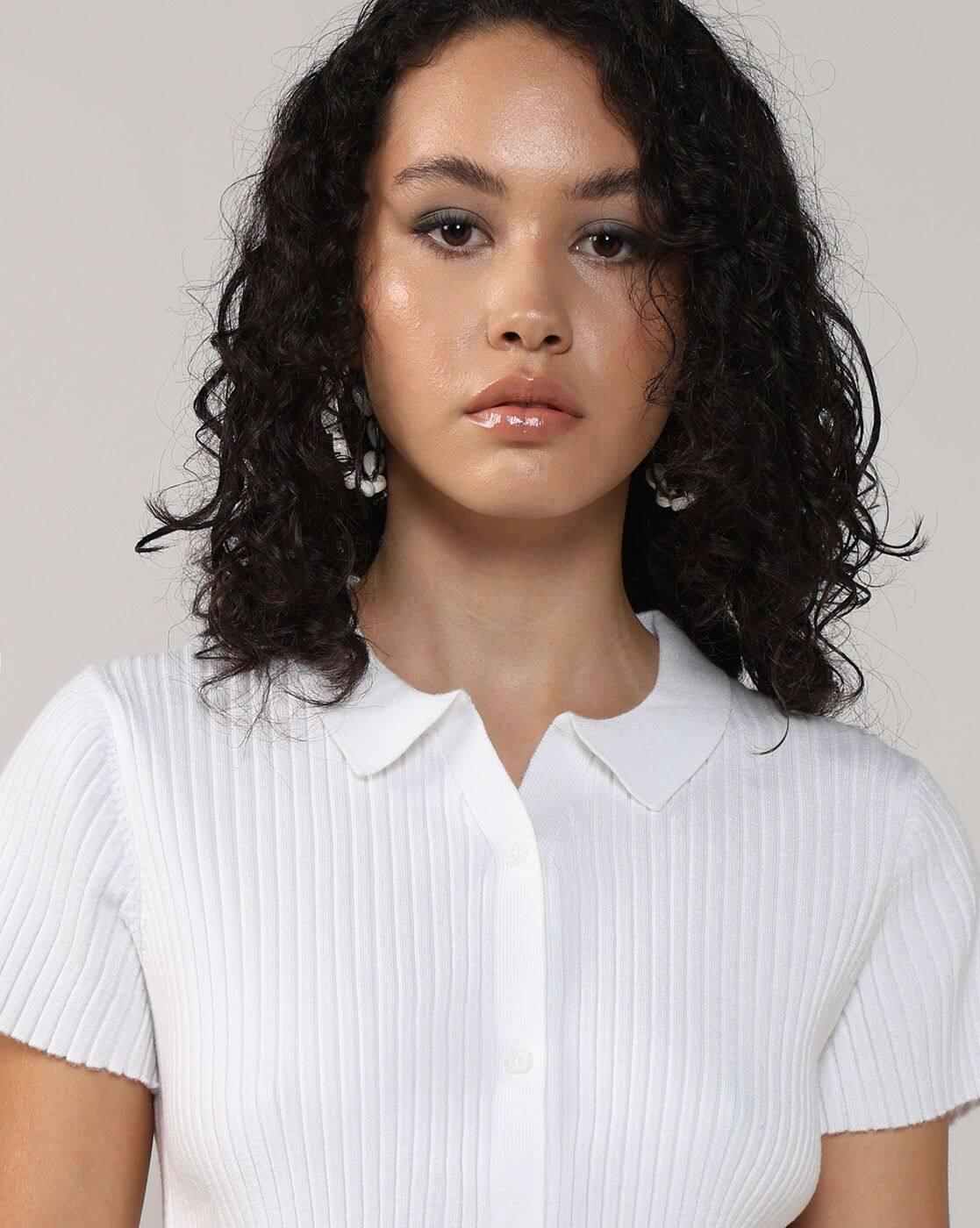 Lee Cooper | Women Ribbed Regular Fit Shirt|4