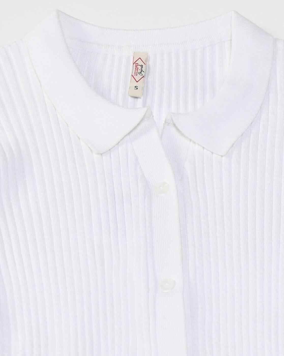 Lee Cooper | Women Ribbed Regular Fit Shirt|5