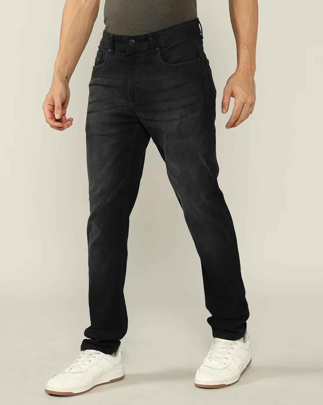 Lee Cooper | Men Lightly Washed Comfort Straight Jeans|1