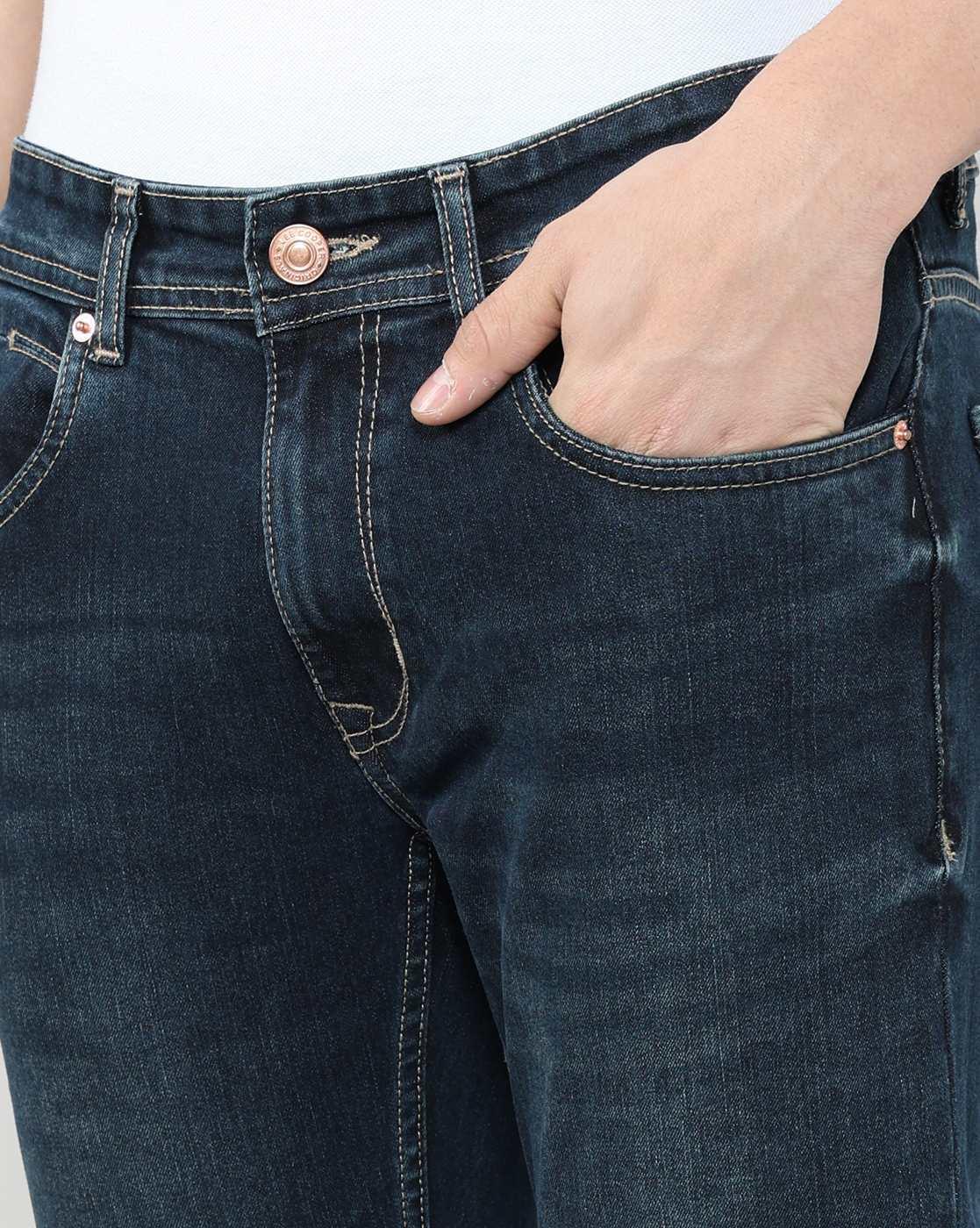 Lee Cooper | Men Lightly Washed Slim Fit Jeans|4
