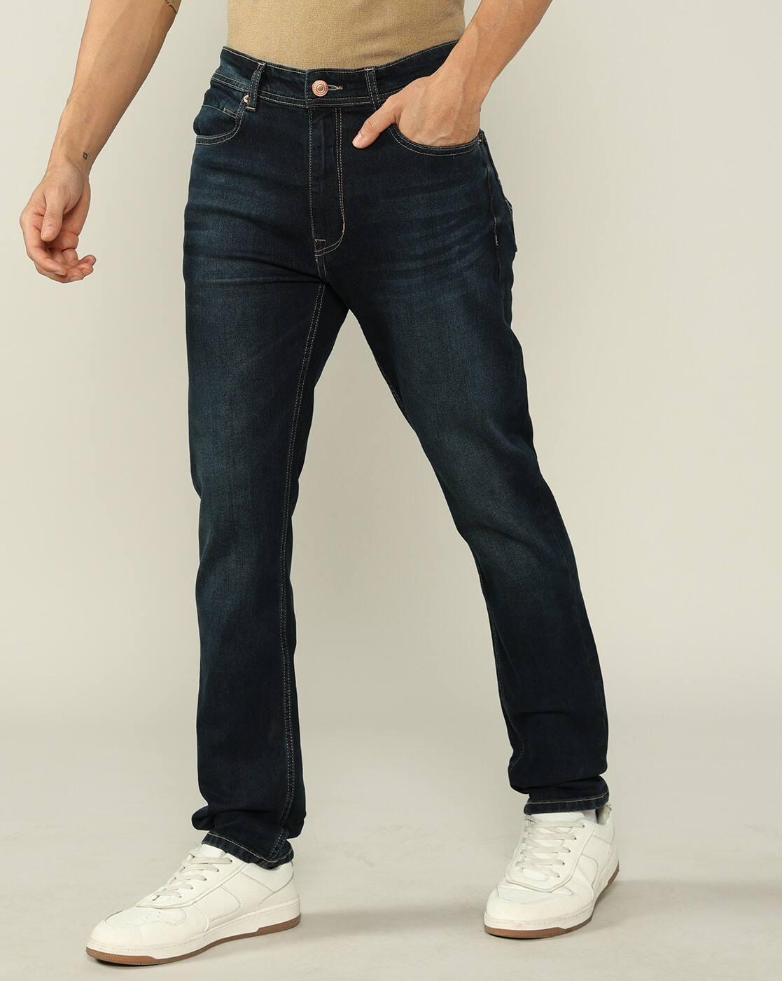 Lee Cooper | Men Lightly Washed Comfort Straight Jeans|1