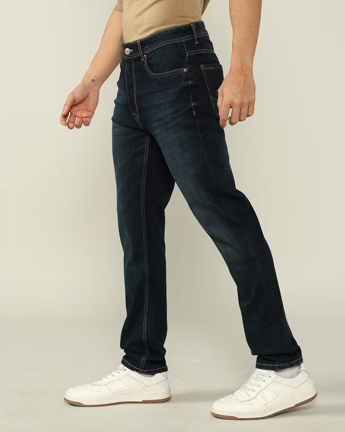 Lee Cooper | Men Lightly Washed Comfort Straight Jeans|2