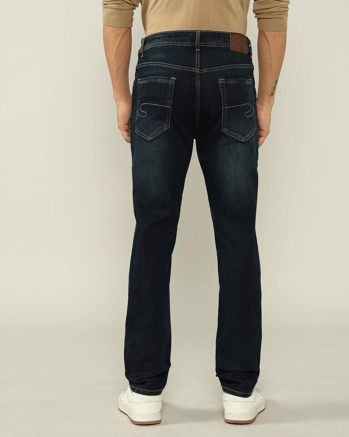 Lee Cooper | Men Lightly Washed Comfort Straight Jeans|3