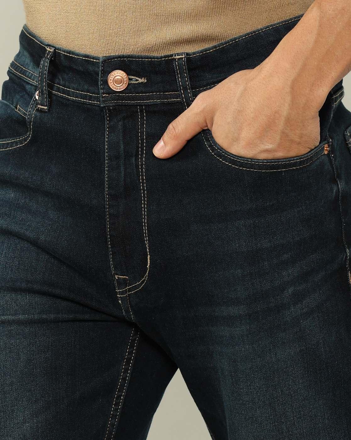Lee Cooper | Men Lightly Washed Comfort Straight Jeans|4