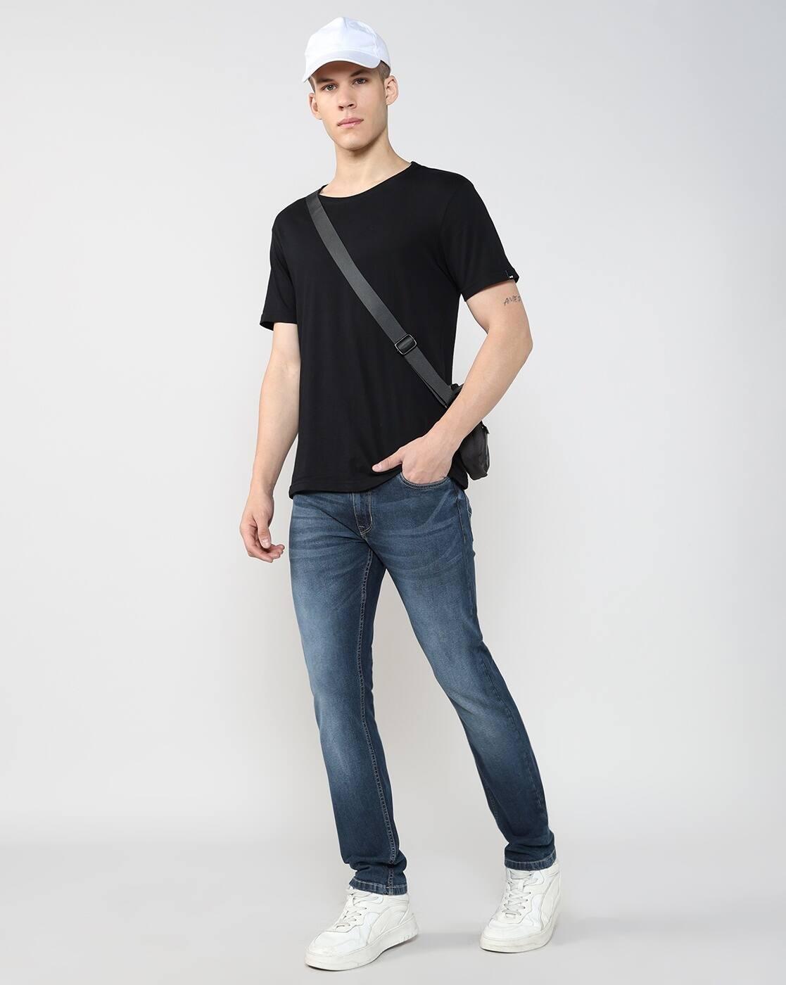 Lee Cooper | Men Mid-Wash Slim Fit Jeans|0