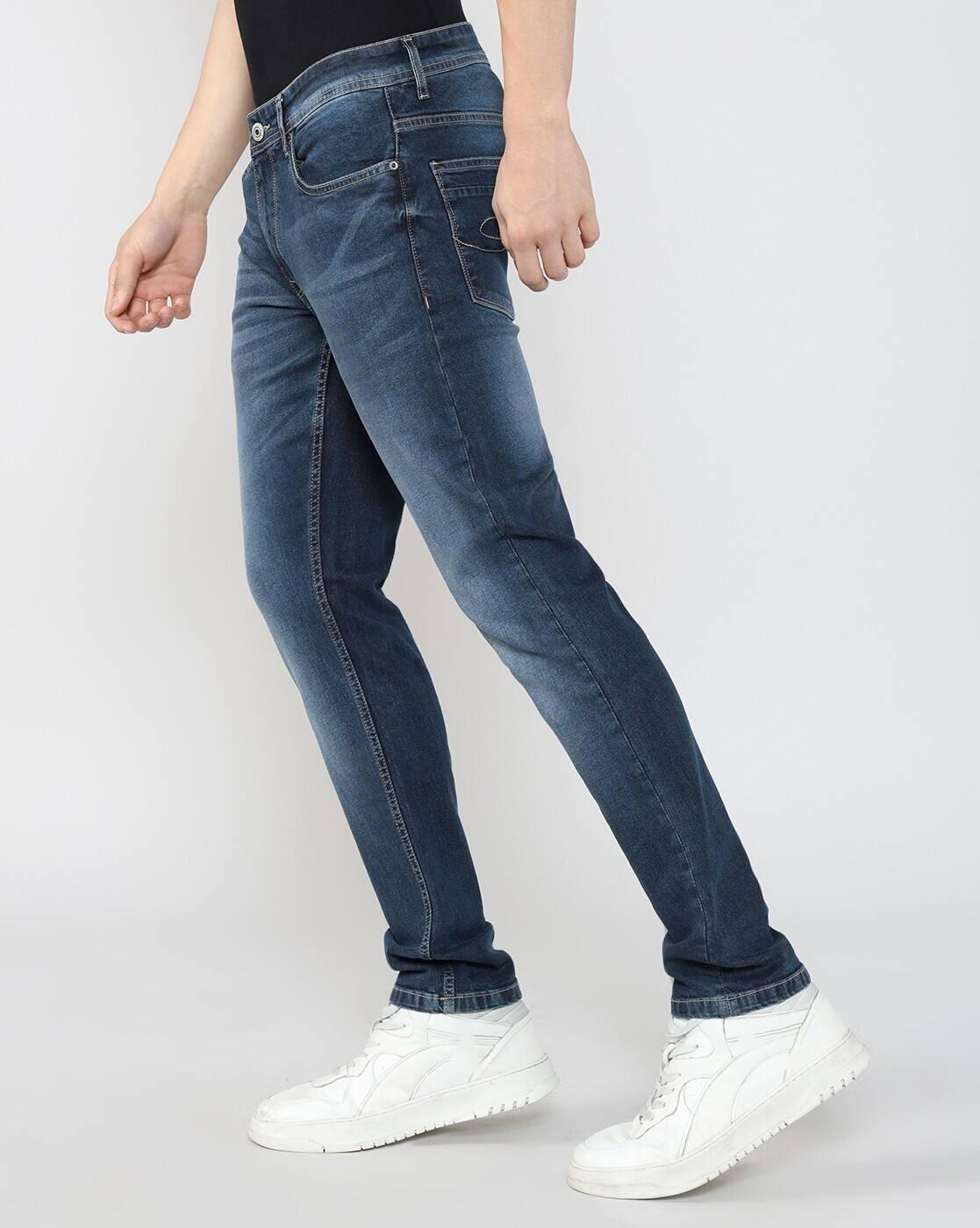 Lee Cooper | Men Mid-Wash Slim Fit Jeans|1