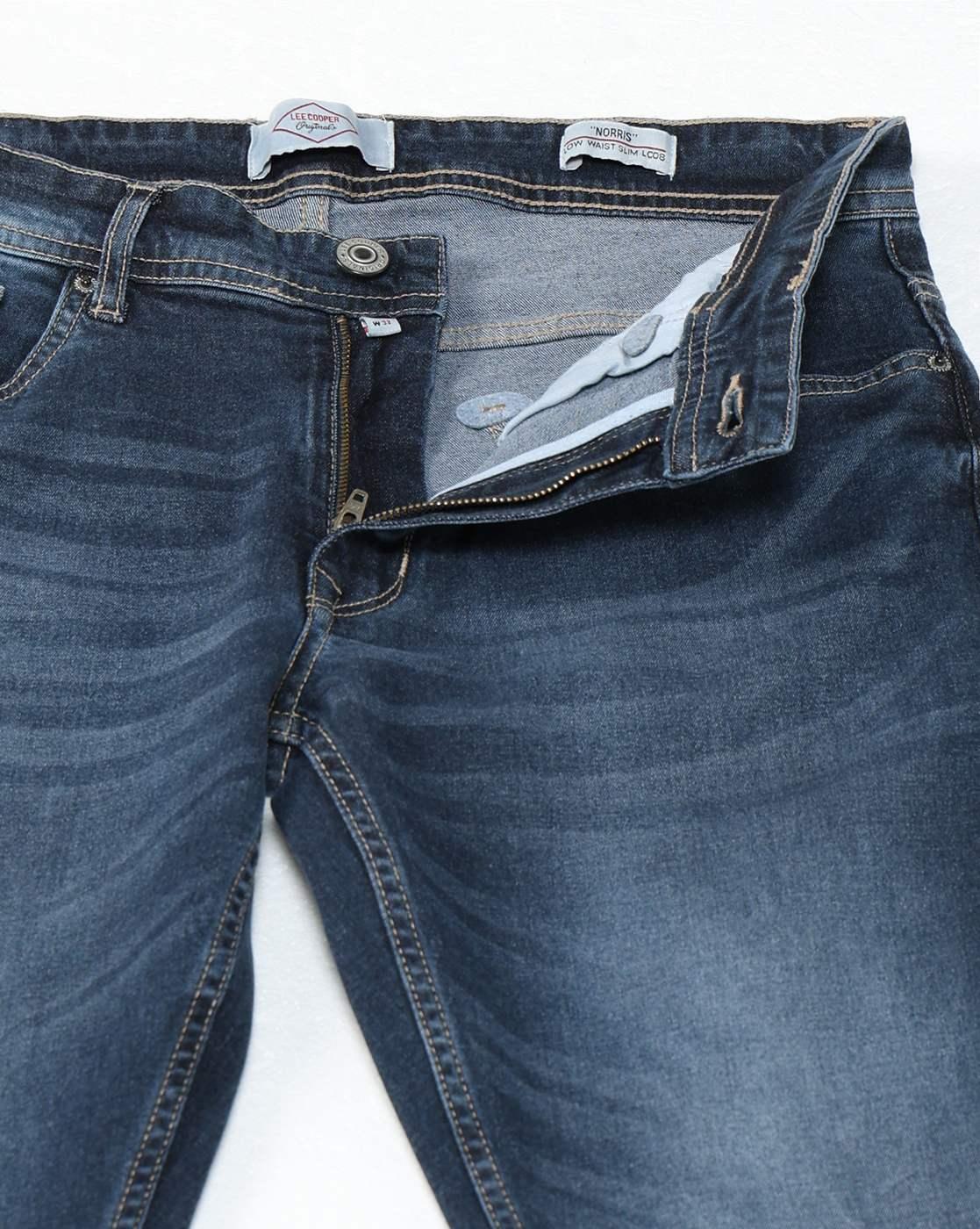 Lee Cooper | Men Mid-Wash Slim Fit Jeans|5