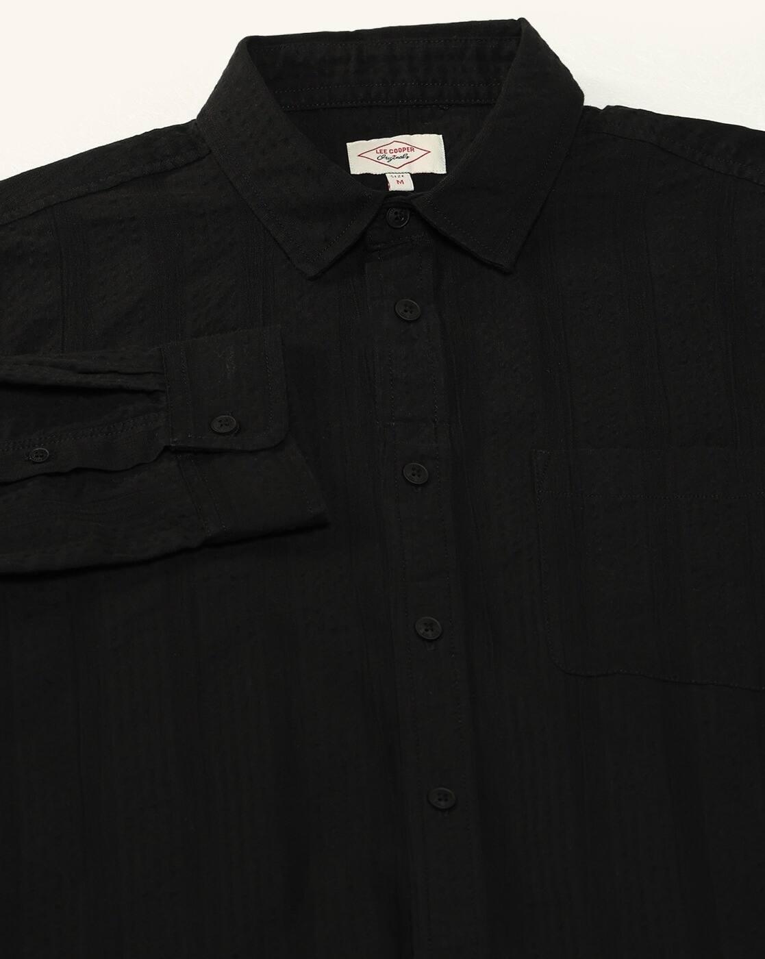 Lee Cooper | Men Regular Fit Cotton Shirt with Patch Pocket|7