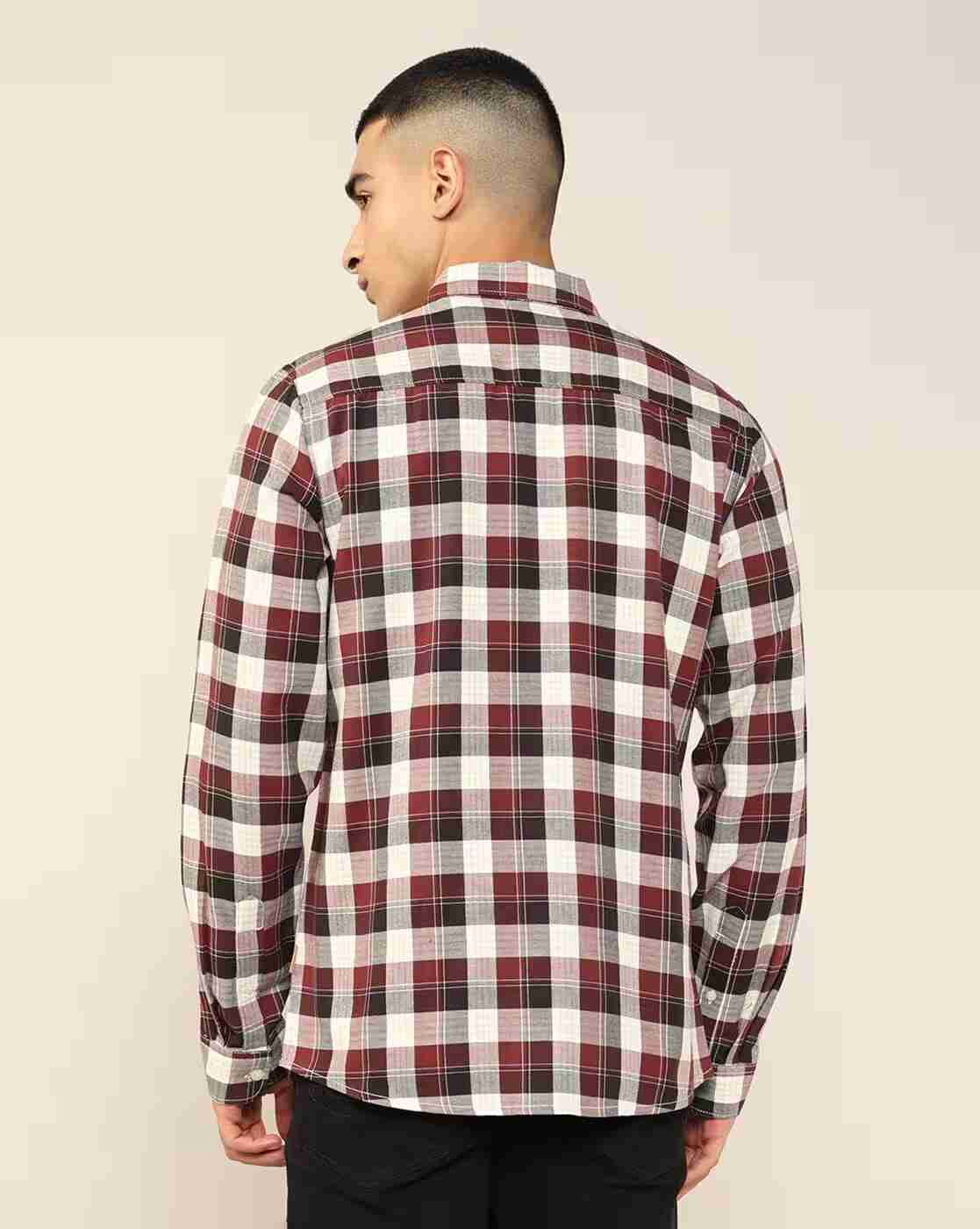 Lee Cooper | Men Checkered Regular Fit Shirt|2