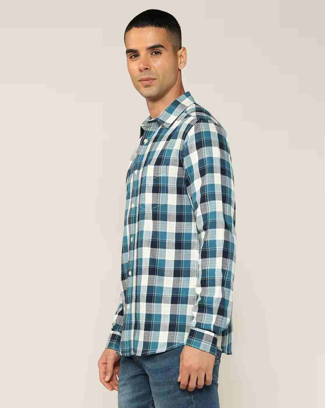 Lee Cooper | Men Checkered Regular Fit Shirt|1