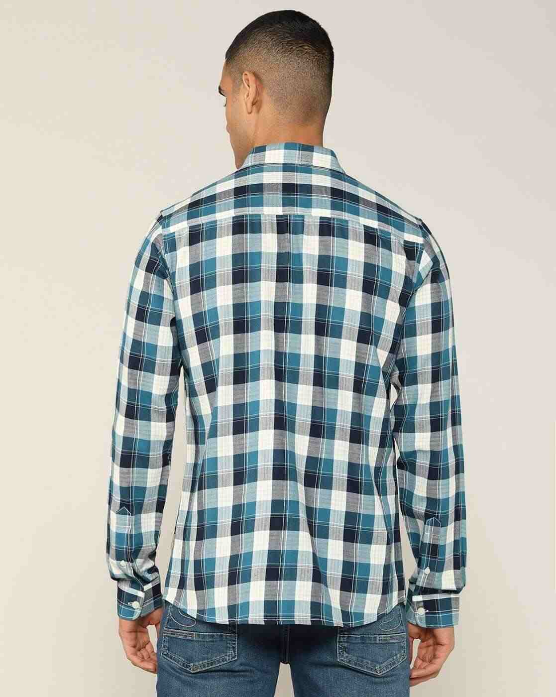 Lee Cooper | Men Checkered Regular Fit Shirt|2