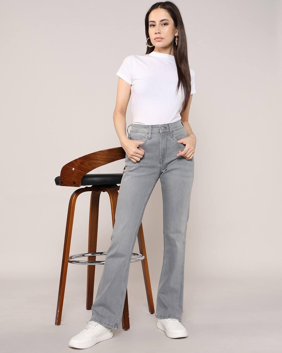 Lee Cooper | Women Lightly Washed High-Rise Bootut Jeans|0