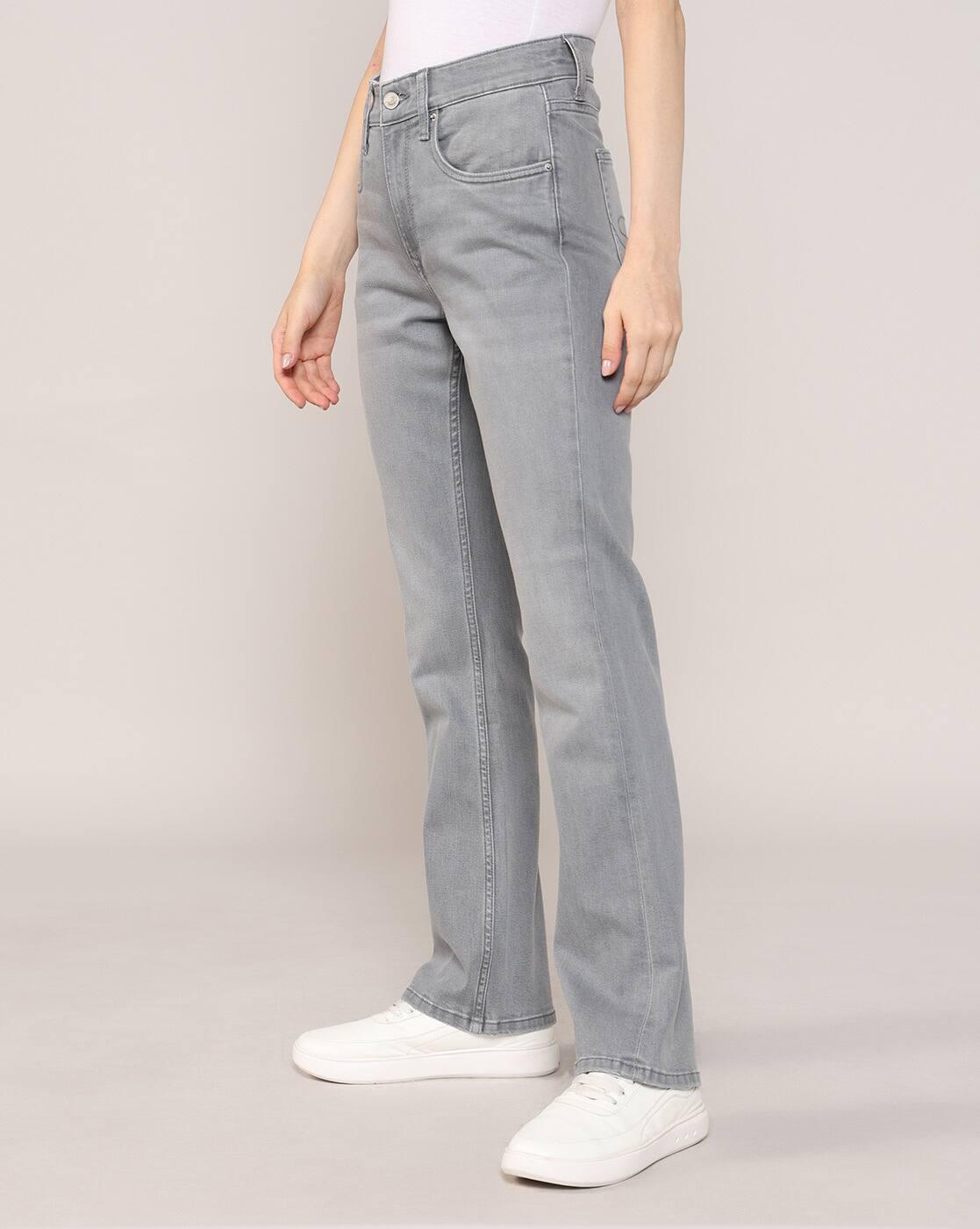 Lee Cooper | Women Lightly Washed High-Rise Bootut Jeans|2