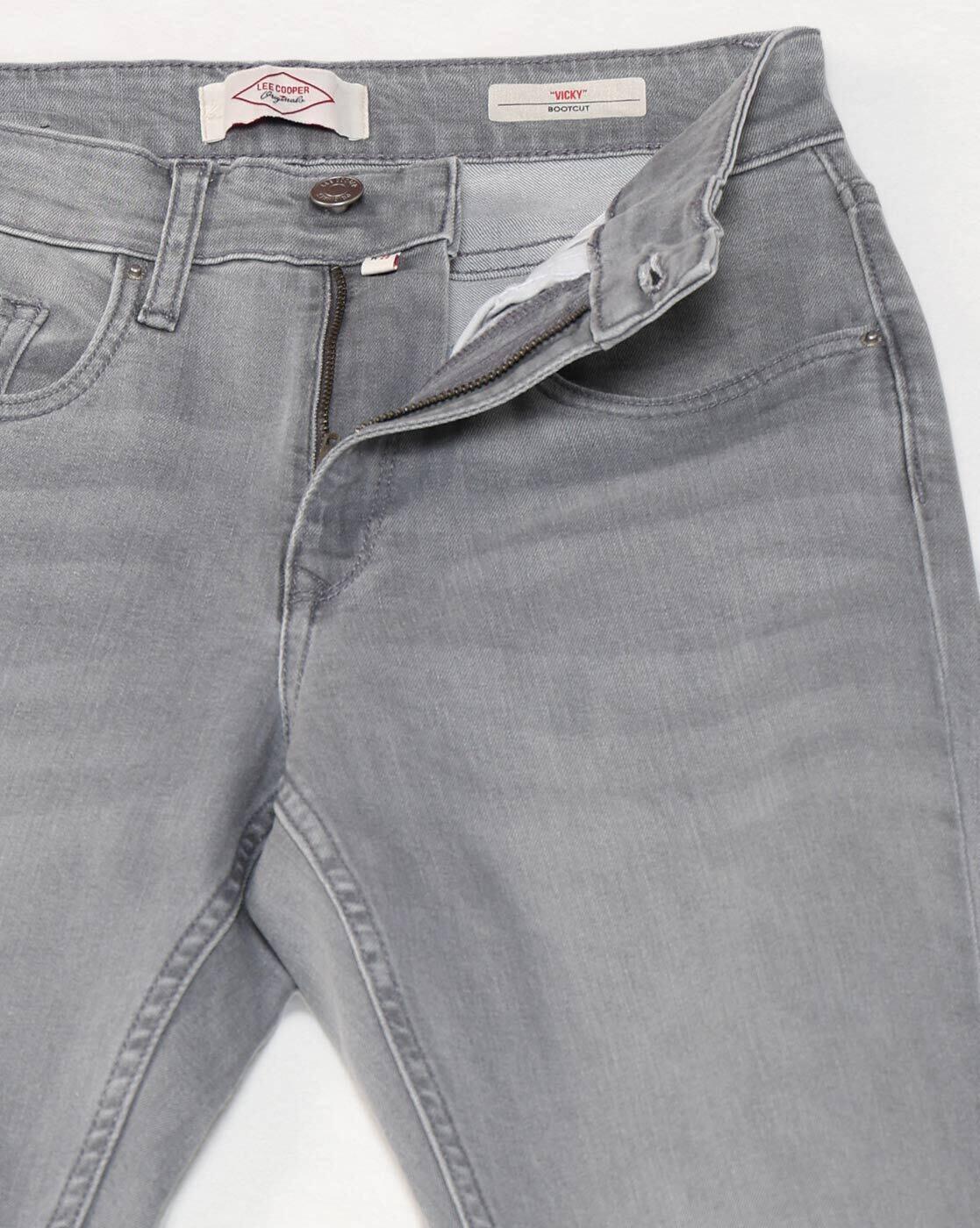 Lee Cooper | Women Lightly Washed High-Rise Bootut Jeans|5