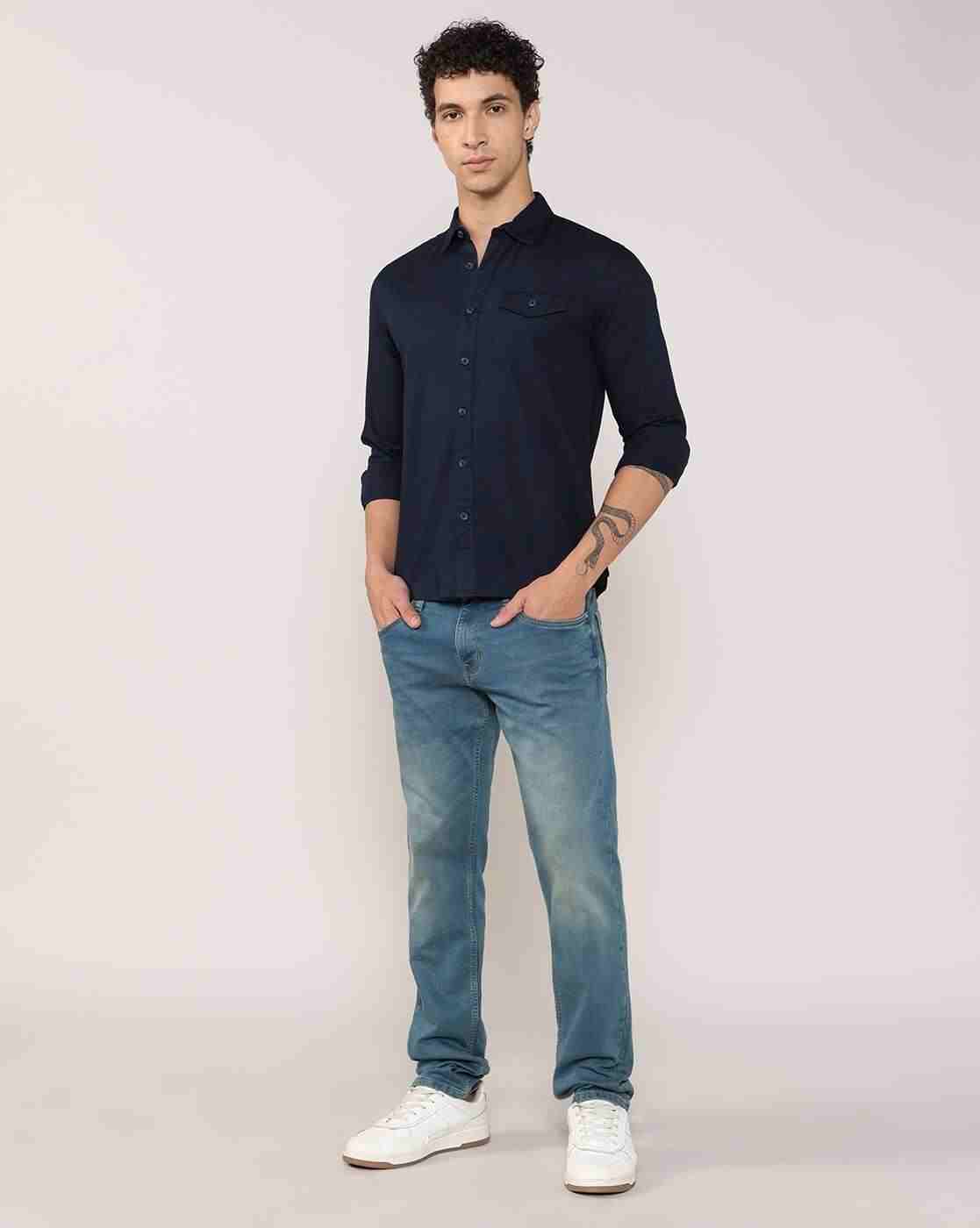 Lee Cooper | Men Regular Fit Shirt with Flap Pocket|3
