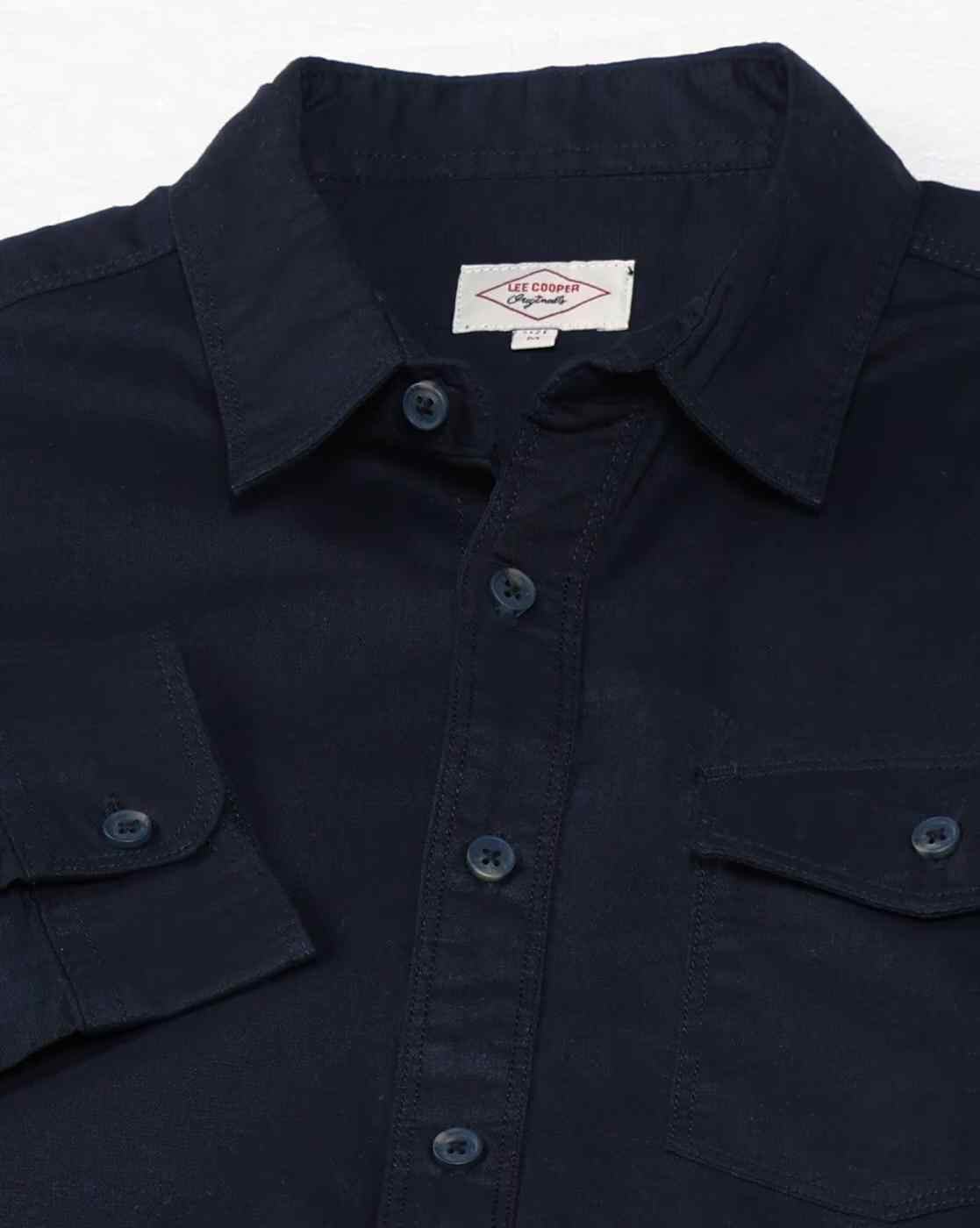 Lee Cooper | Men Regular Fit Shirt with Flap Pocket|6