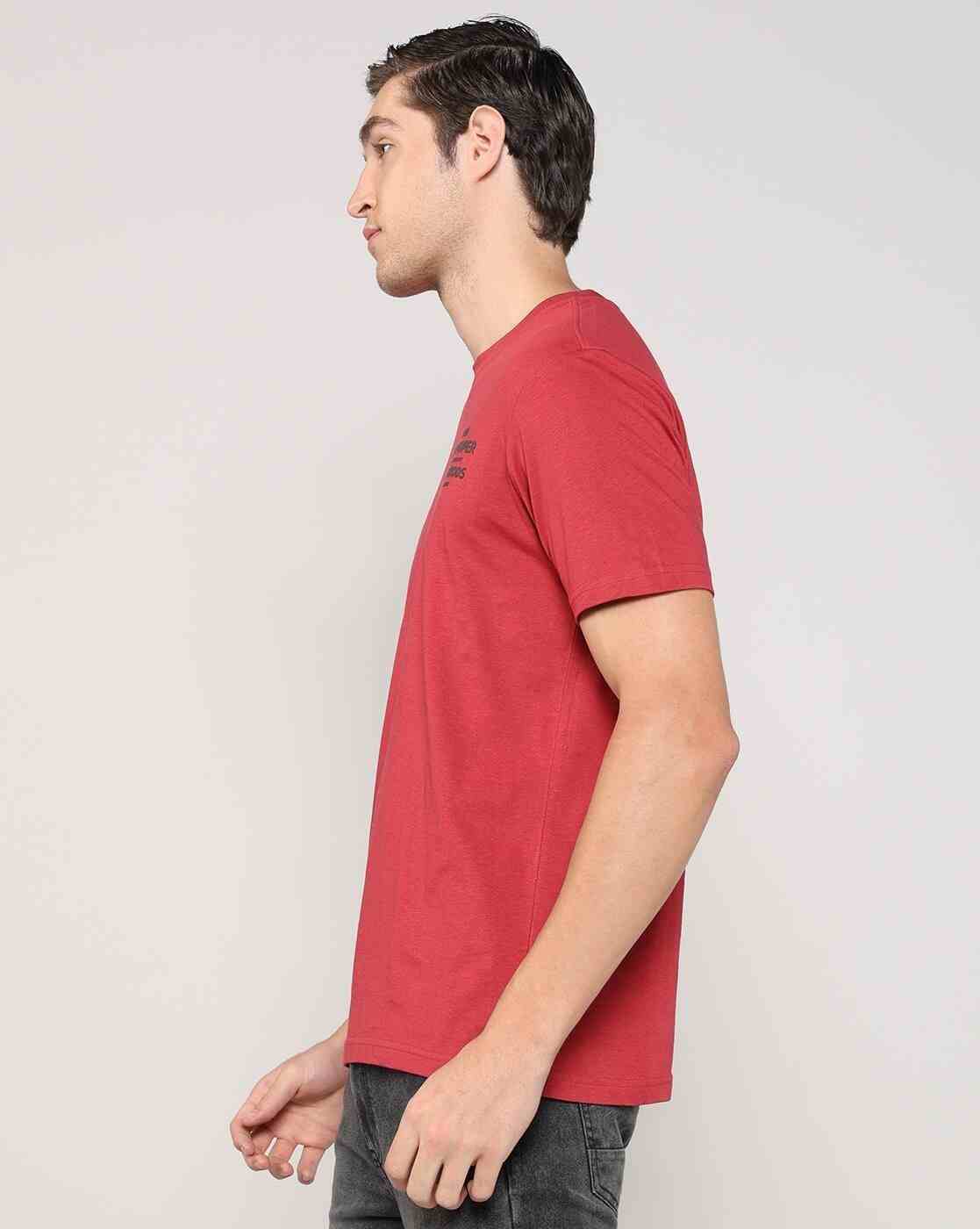 Lee Cooper | Men Graphic Print Relaxed Fit Crew-Neck T-Shirt|1