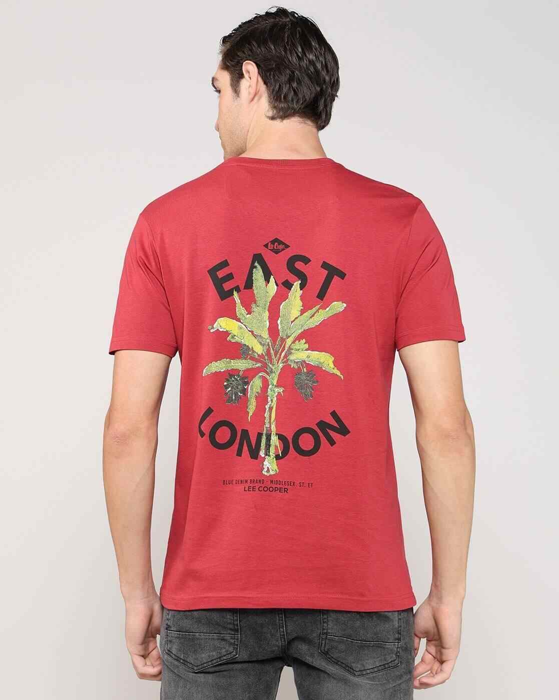Lee Cooper | Men Graphic Print Relaxed Fit Crew-Neck T-Shirt|2