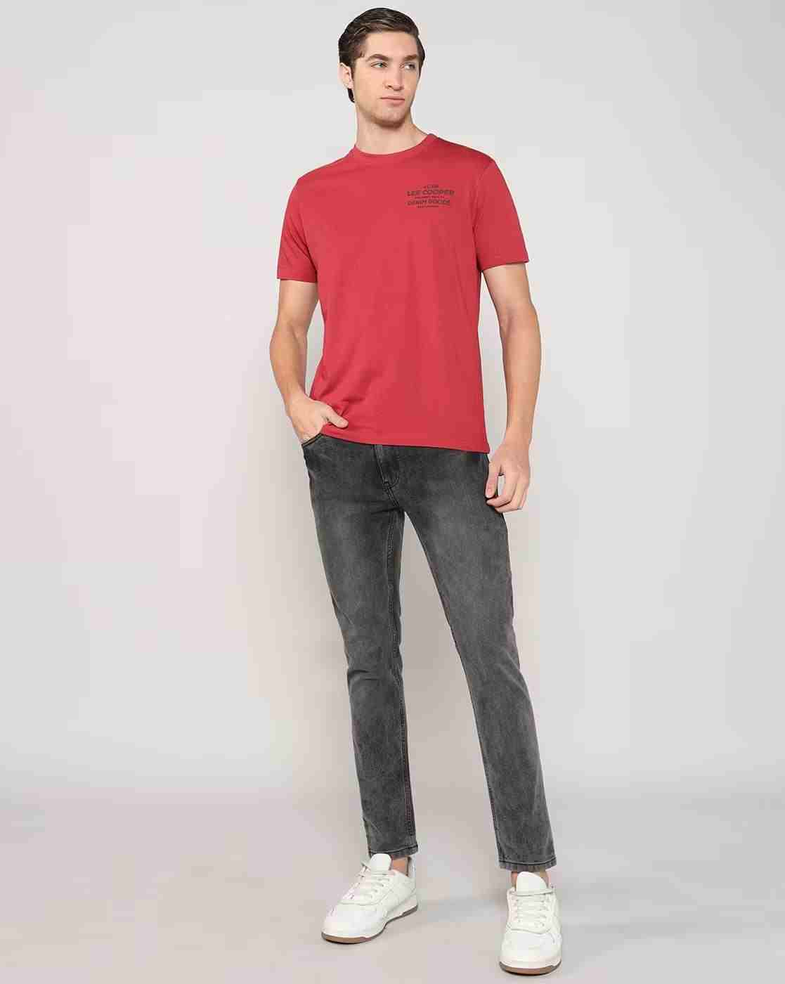 Lee Cooper | Men Graphic Print Relaxed Fit Crew-Neck T-Shirt|4