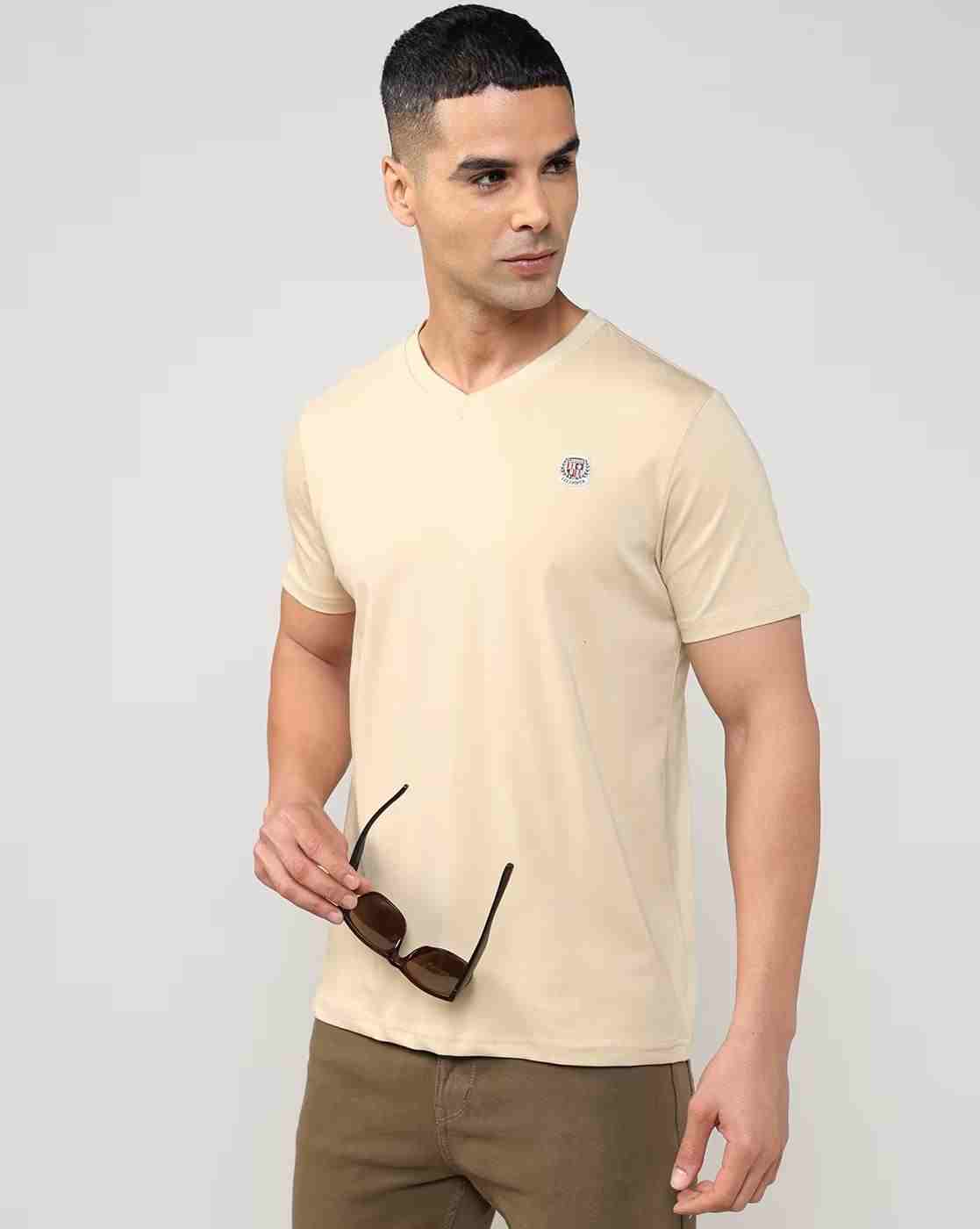 Men Regular Fit V-Neck T-Shirt