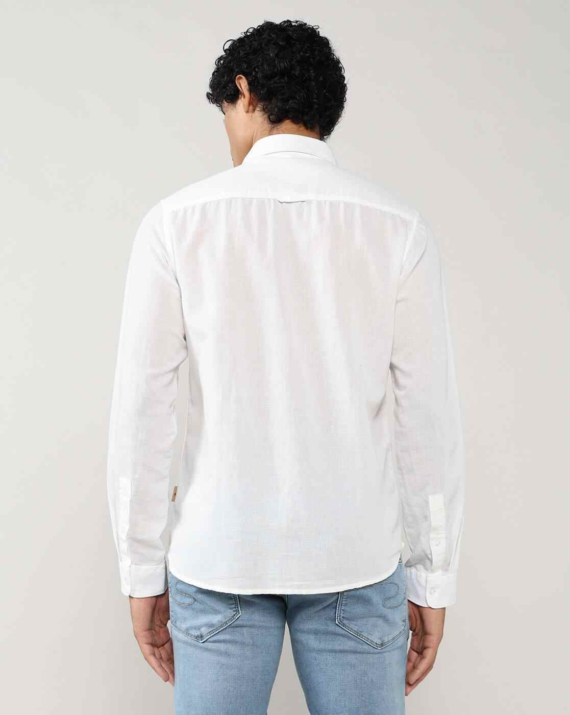 Lee Cooper | Men Regular Fit Shirt with Patch Pocket|2