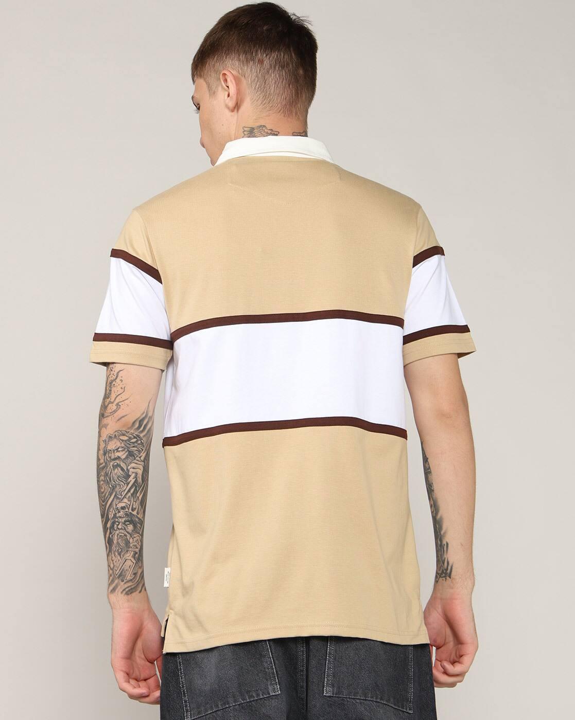 Lee Cooper | Men Colourblock Regular Fit Polo T-Shirt|2
