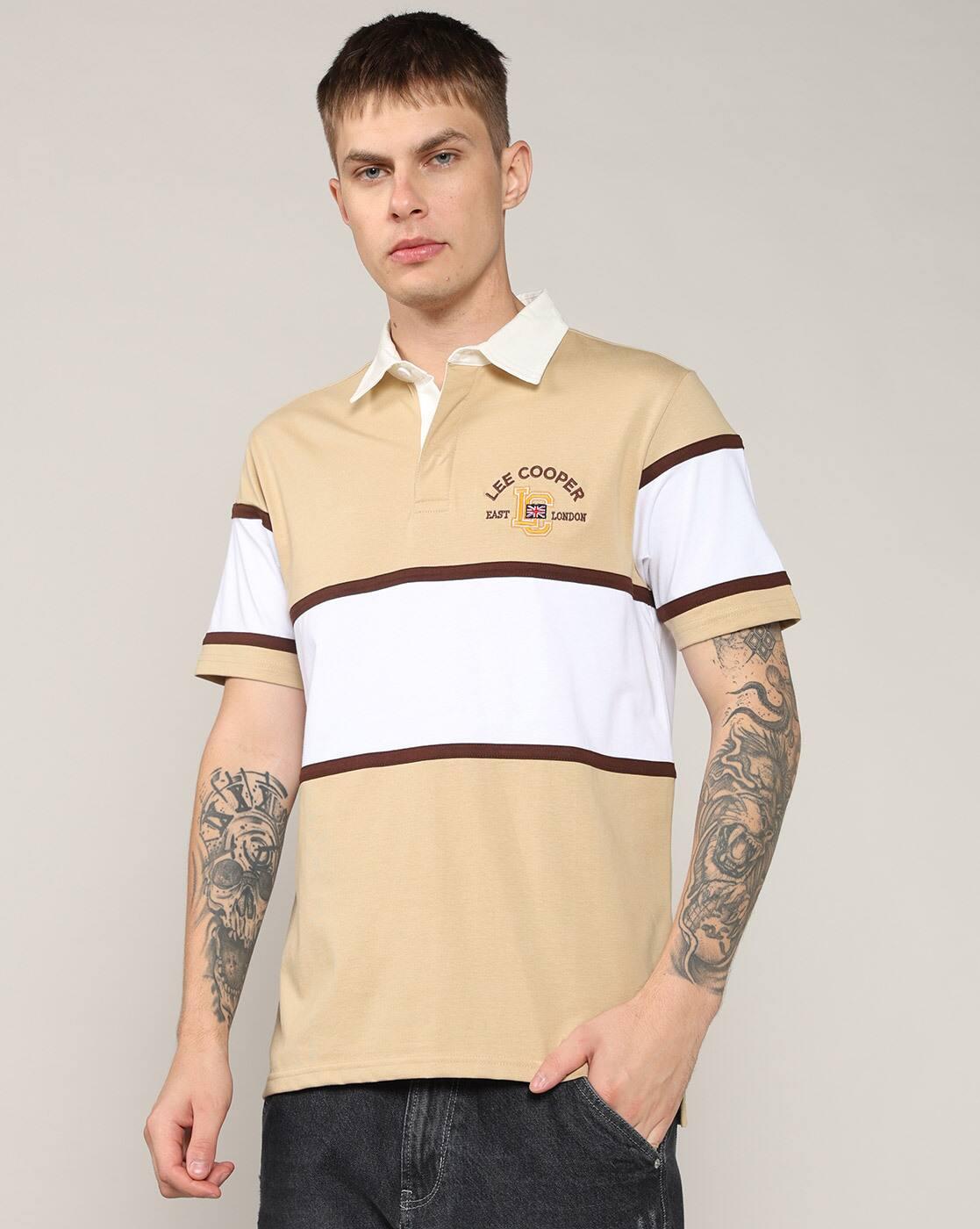 Lee Cooper | Men Colourblock Regular Fit Polo T-Shirt|3