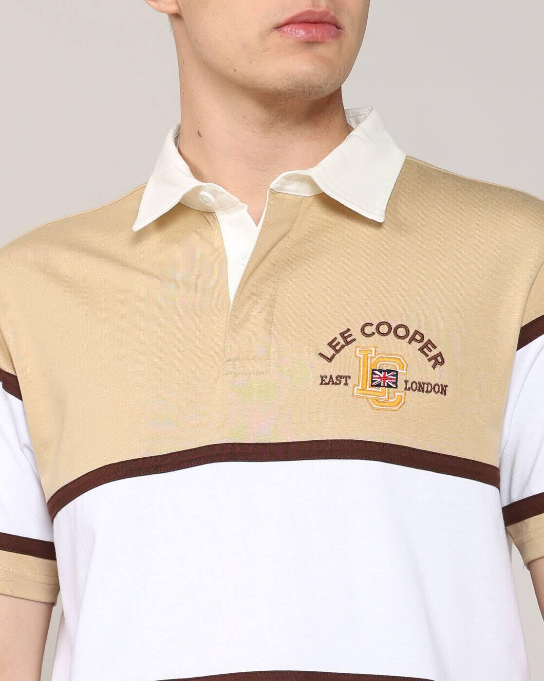 Lee Cooper | Men Colourblock Regular Fit Polo T-Shirt|5